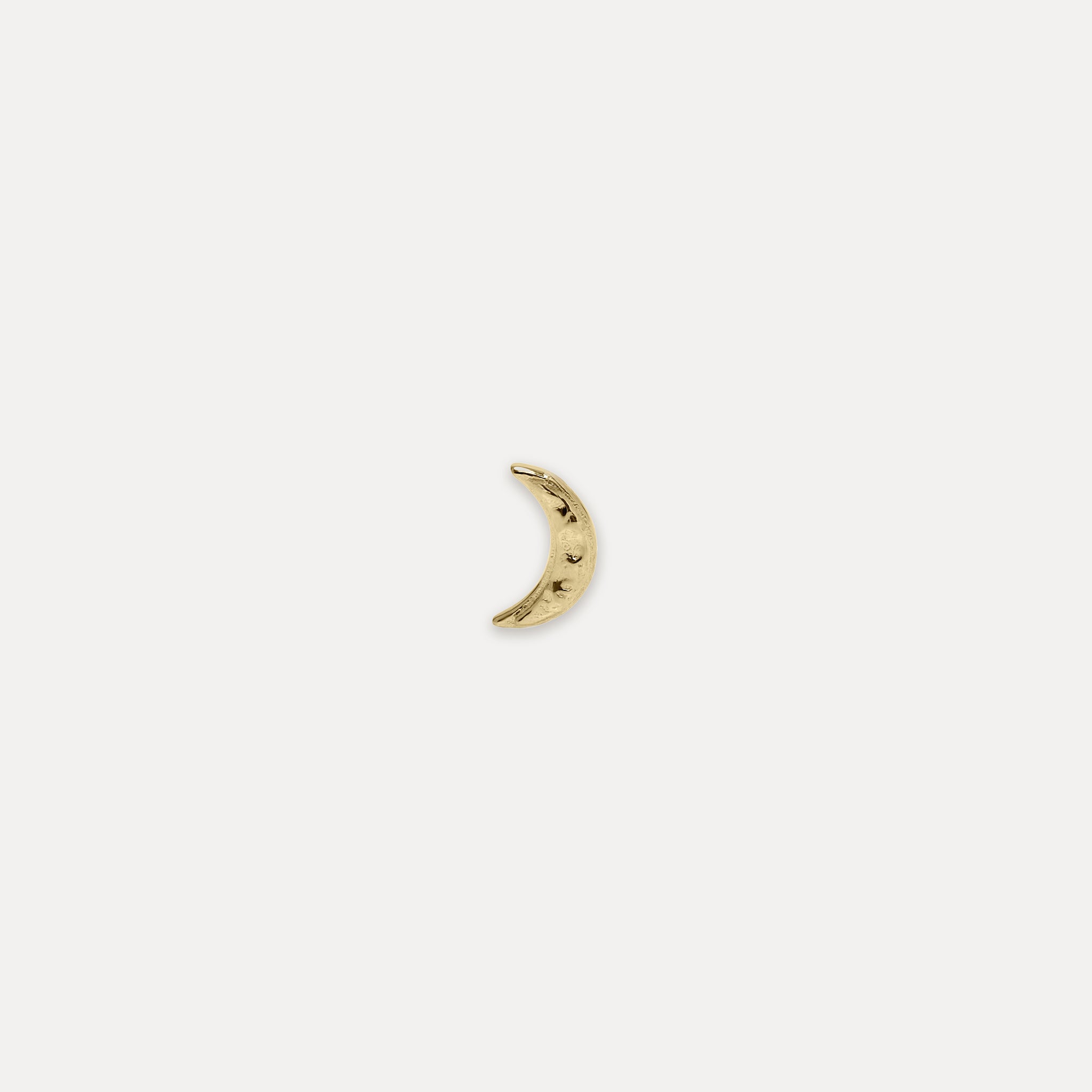 Lunar Eclipse Stud Earrings - Single | 14k Gold