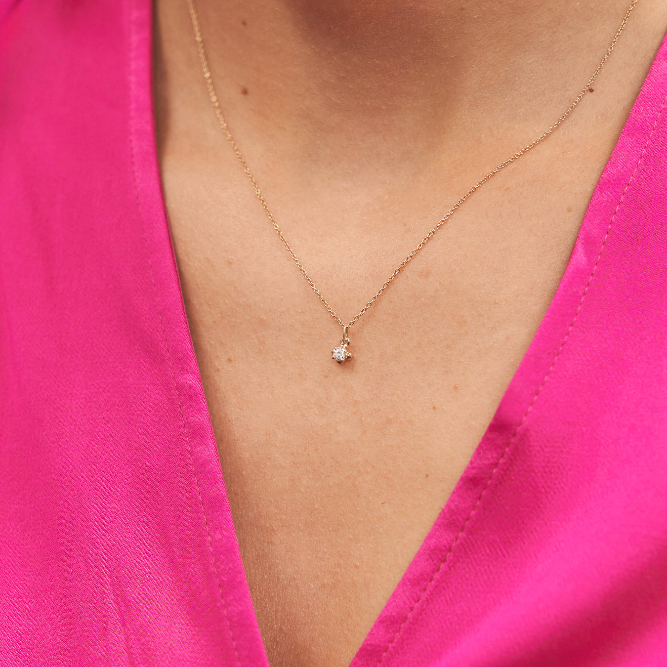 Diamond Lux Necklace | 14k Gold