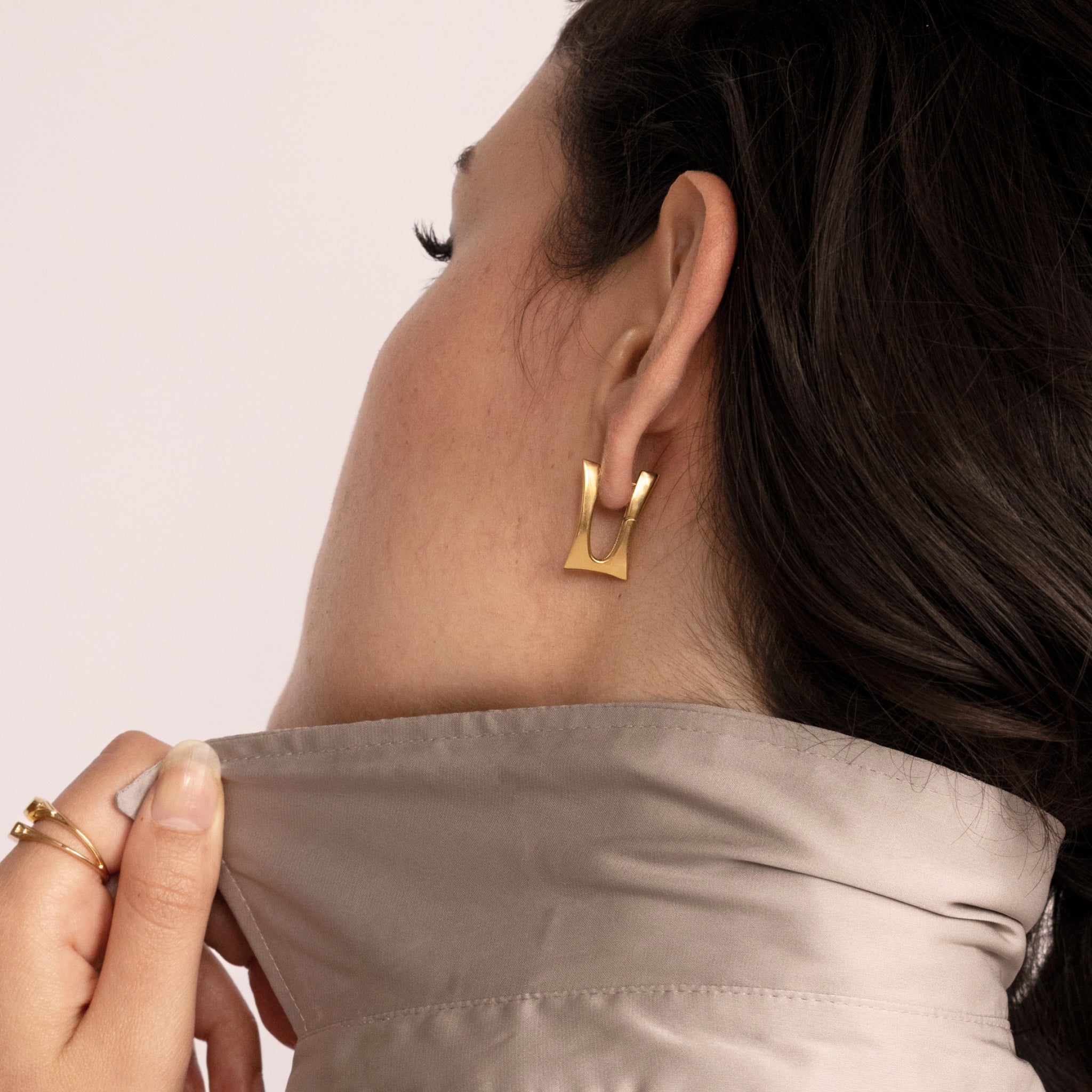 Marquise Arc Creolen Ohrringe