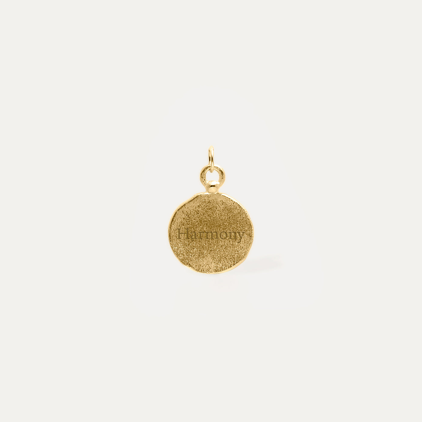 Engravable Fluid Medallion Pendant | 14k Gold - Matte