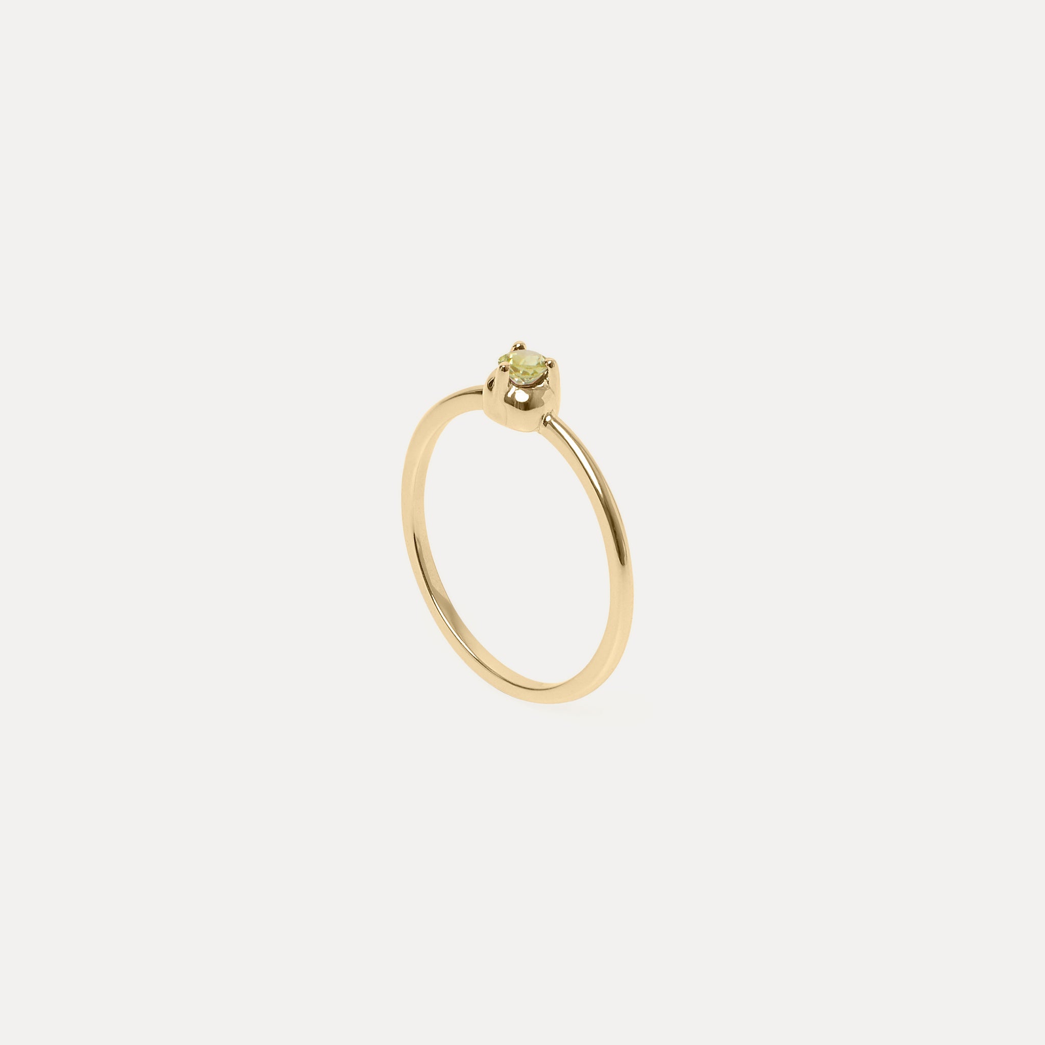 Mini Birthstone Ring | 14k Gold