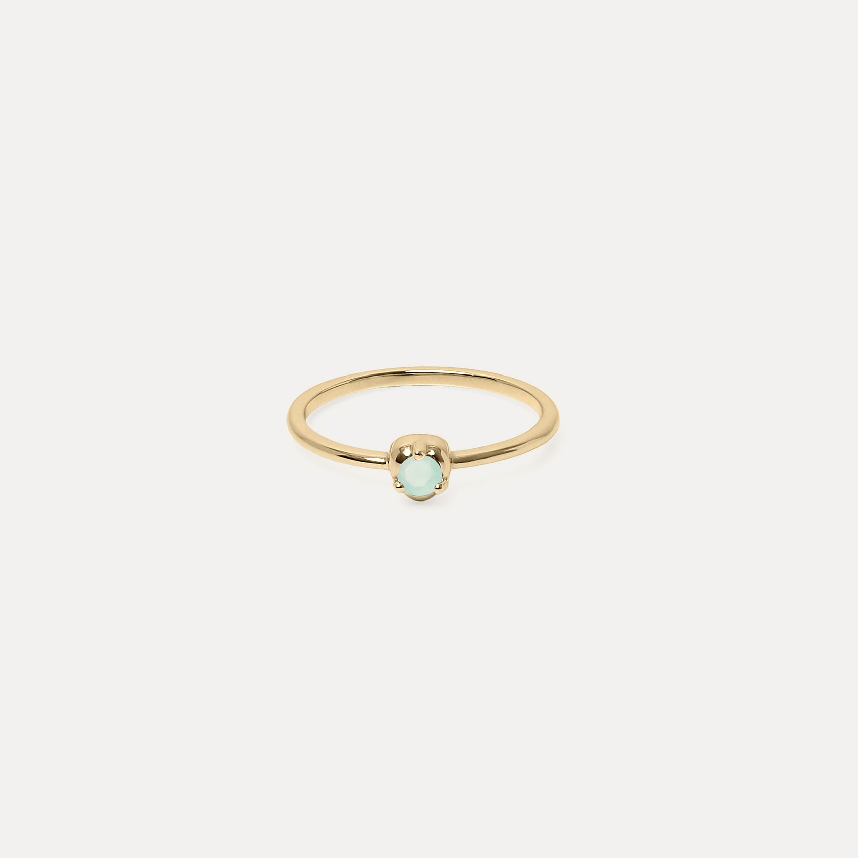 Mini Birthstone Ring | 14k Gold