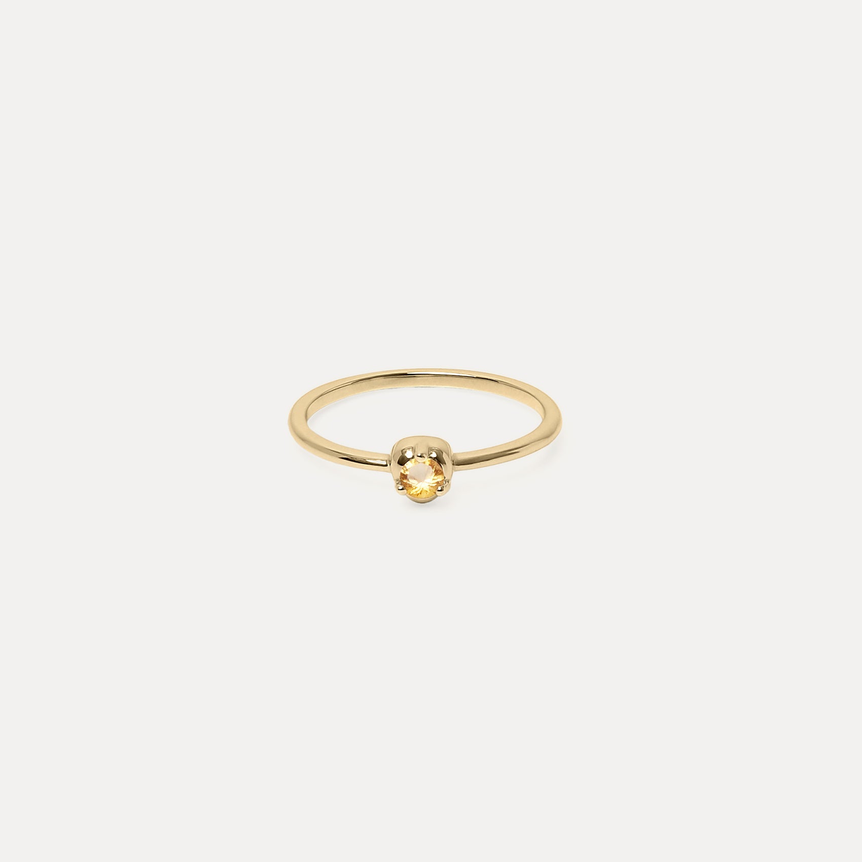 Mini Birthstone Ring | 14k Gold