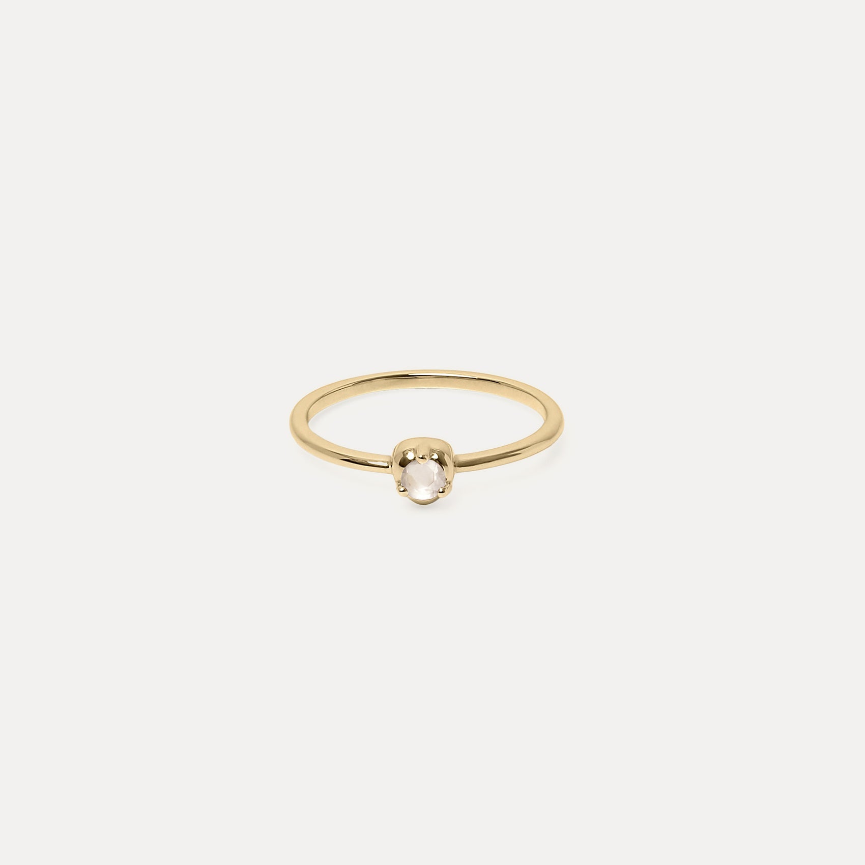 Mini Birthstone Ring | 14k Gold