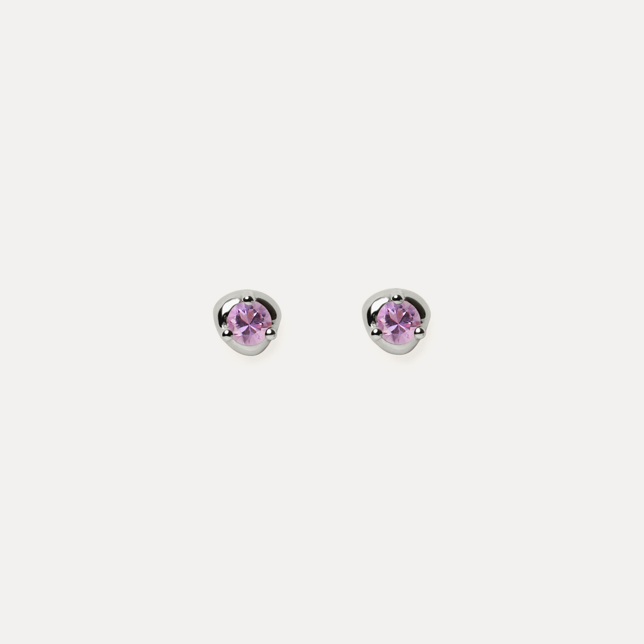 Amethyst Stone Fluid Studs