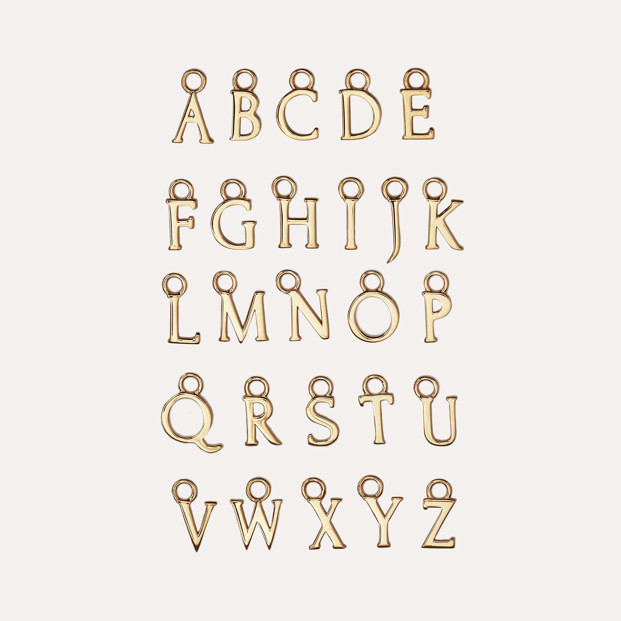 Mini Initial Hoops Big 14k Solid Gold