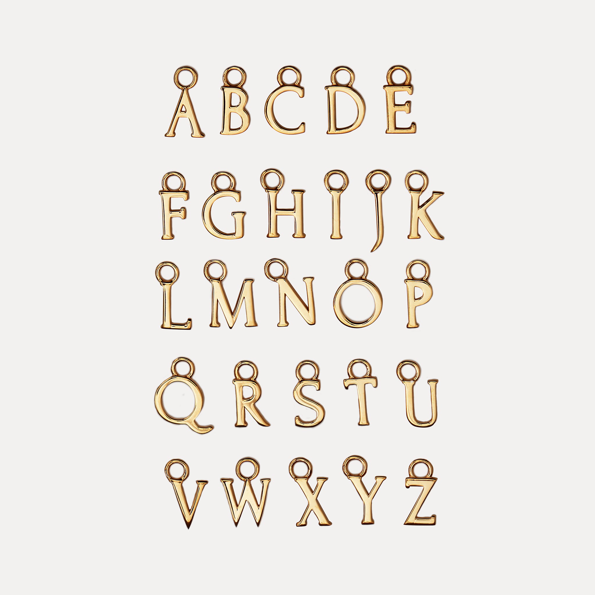 Mini Initial Hoop Earrings Big - Single
