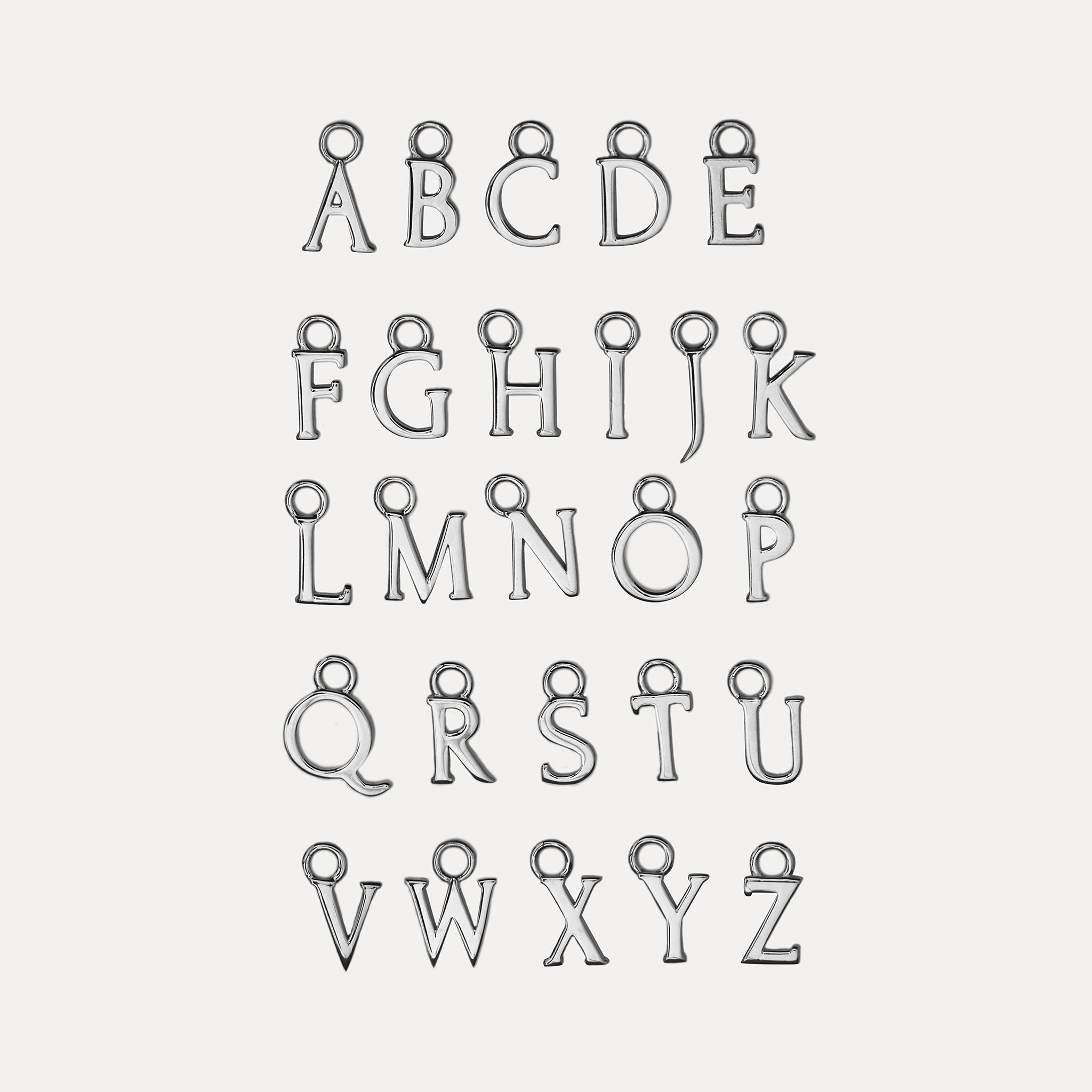 Mini Initial Hoop Earrings Big - Single