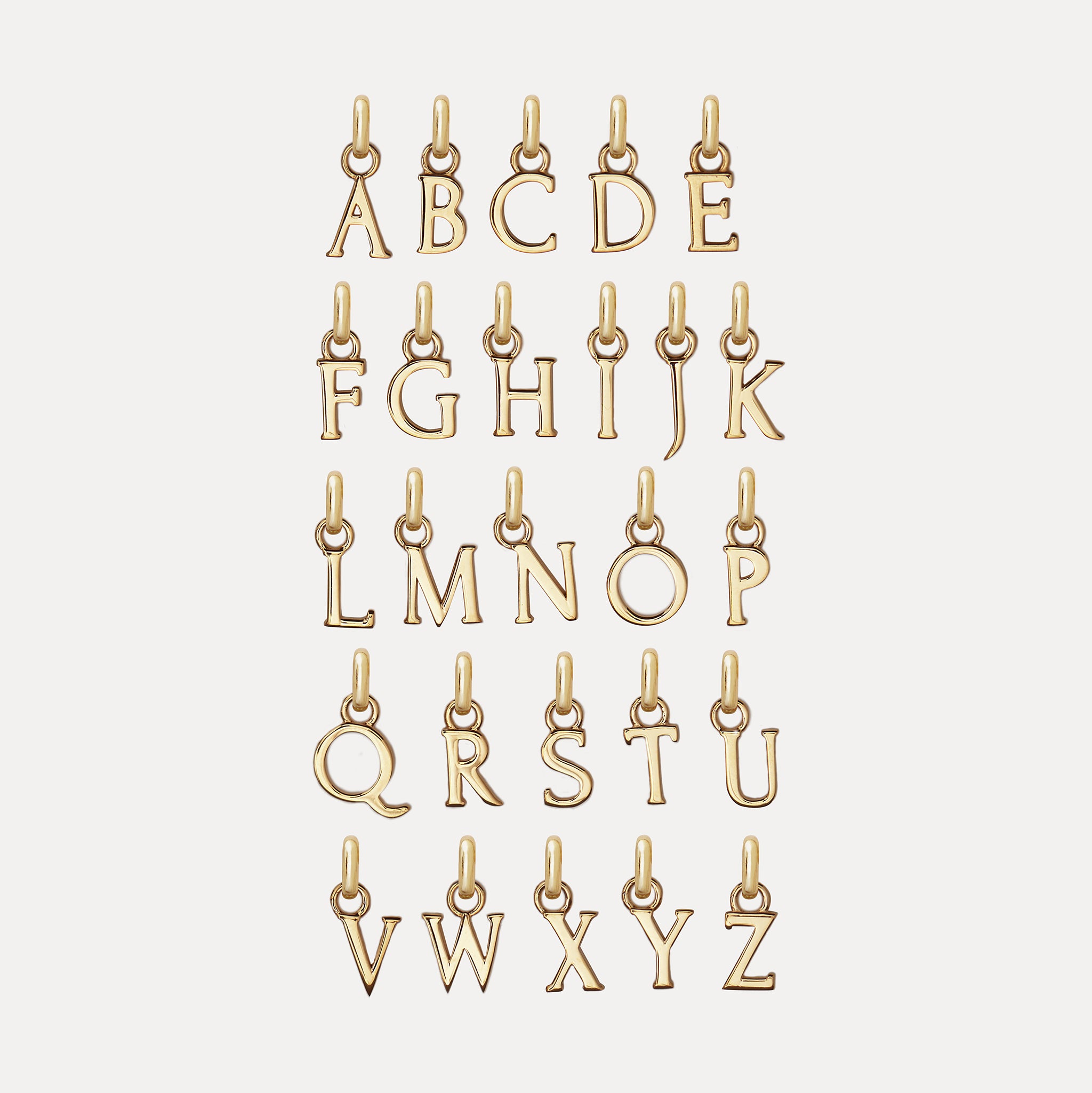 Mini Initial Necklace | 14k Gold