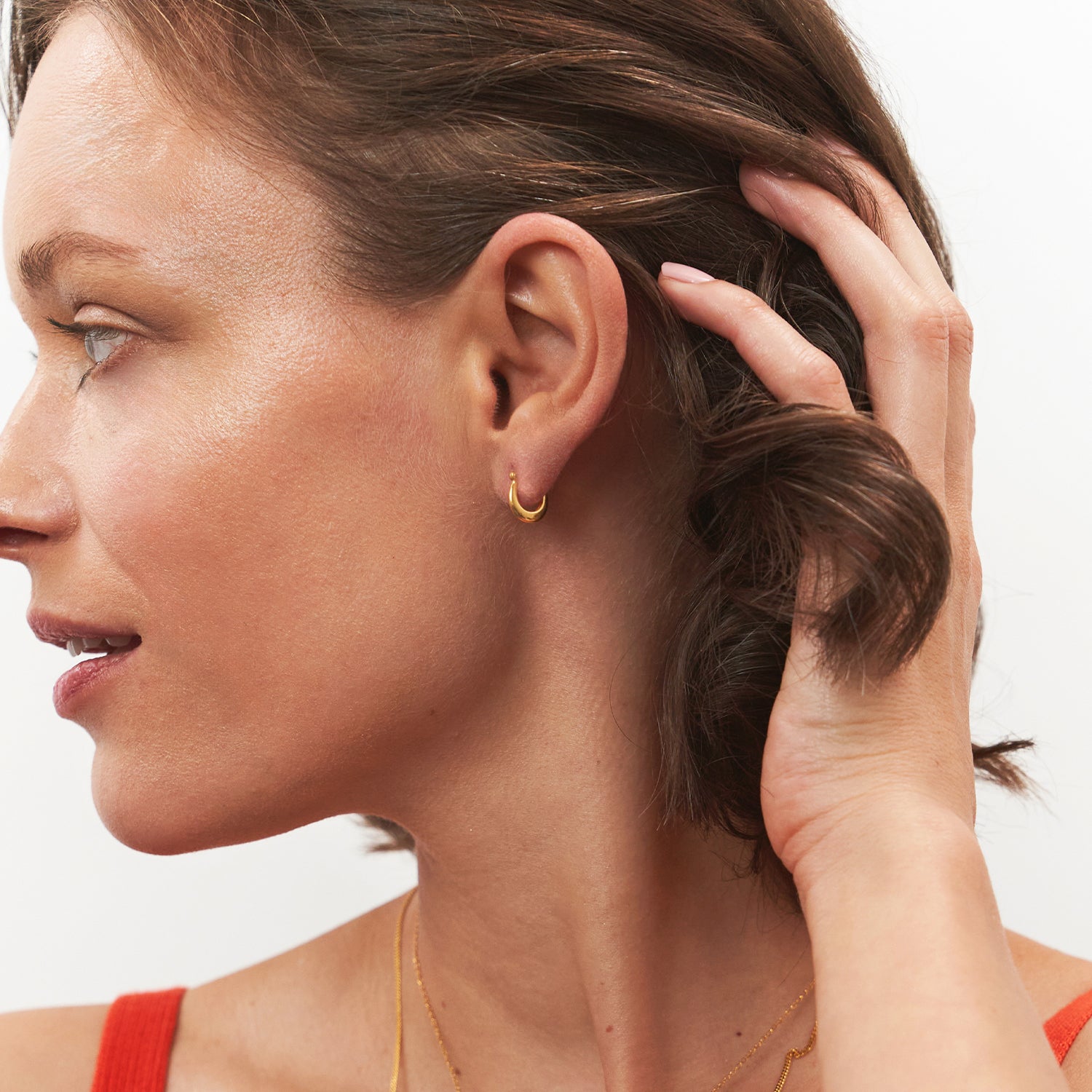 Mini Drop Huggies | 14k Gold
