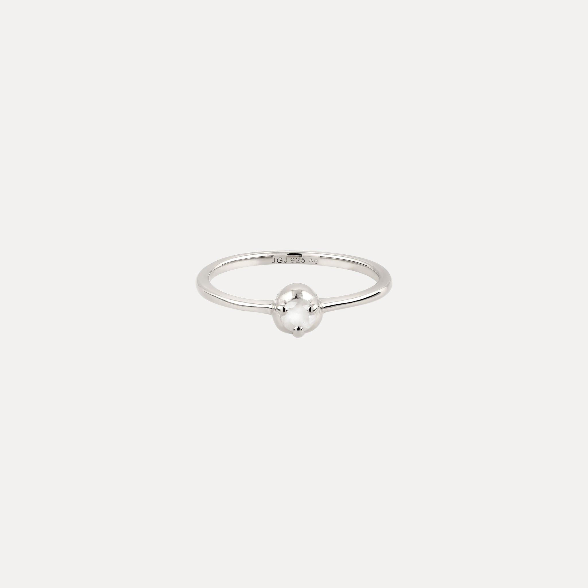 Mini Birthstone Ring 925 Silver