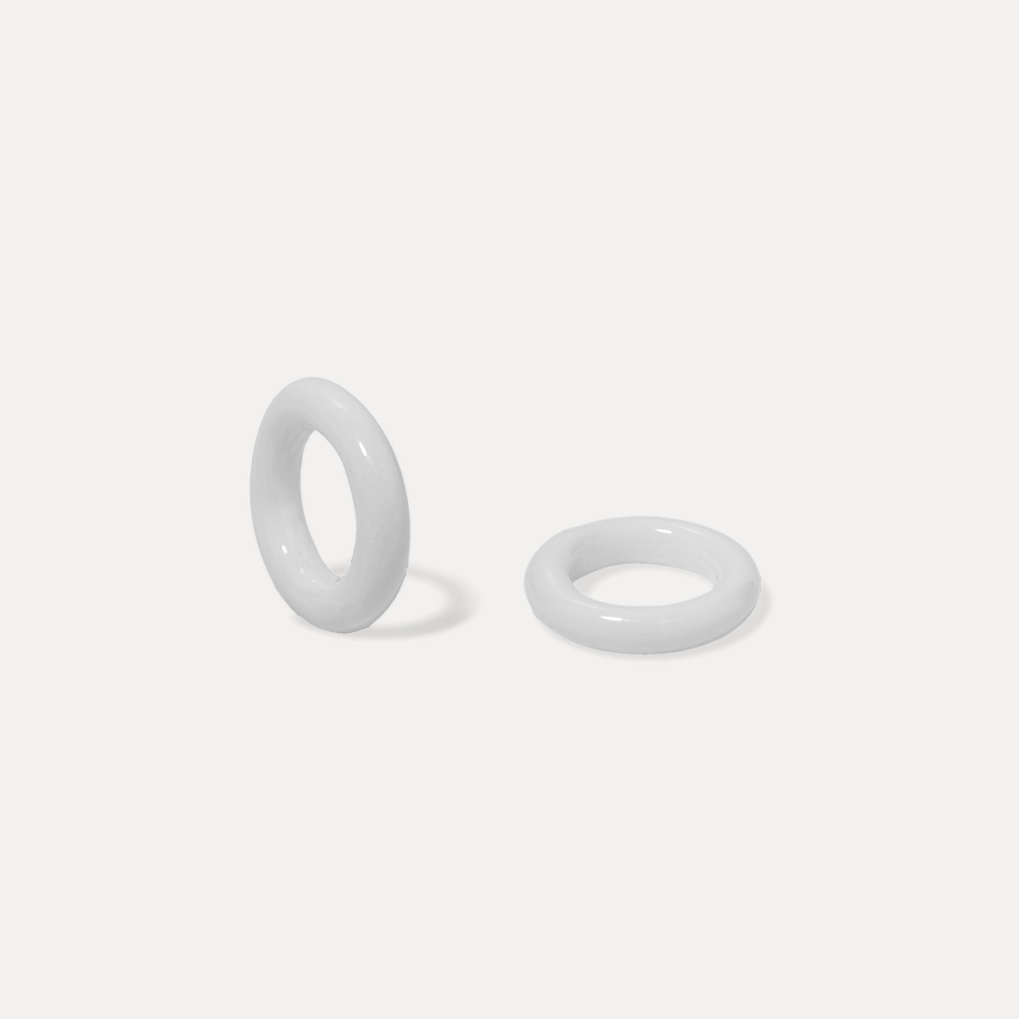 Anello Murano Glas White