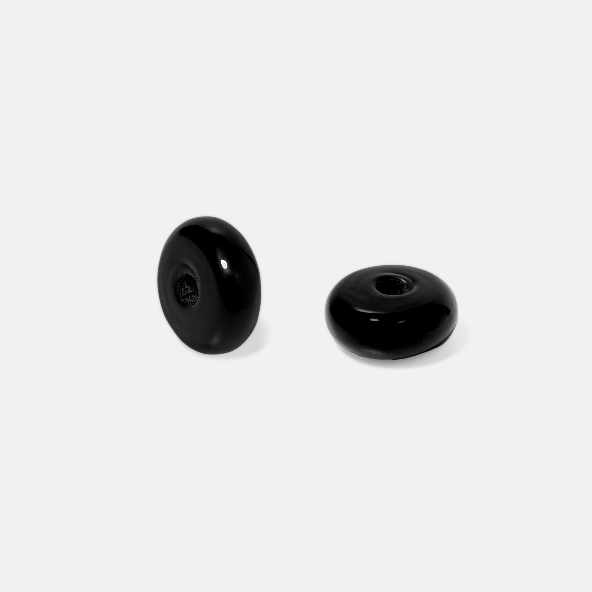 Rondella Murano Glas Black