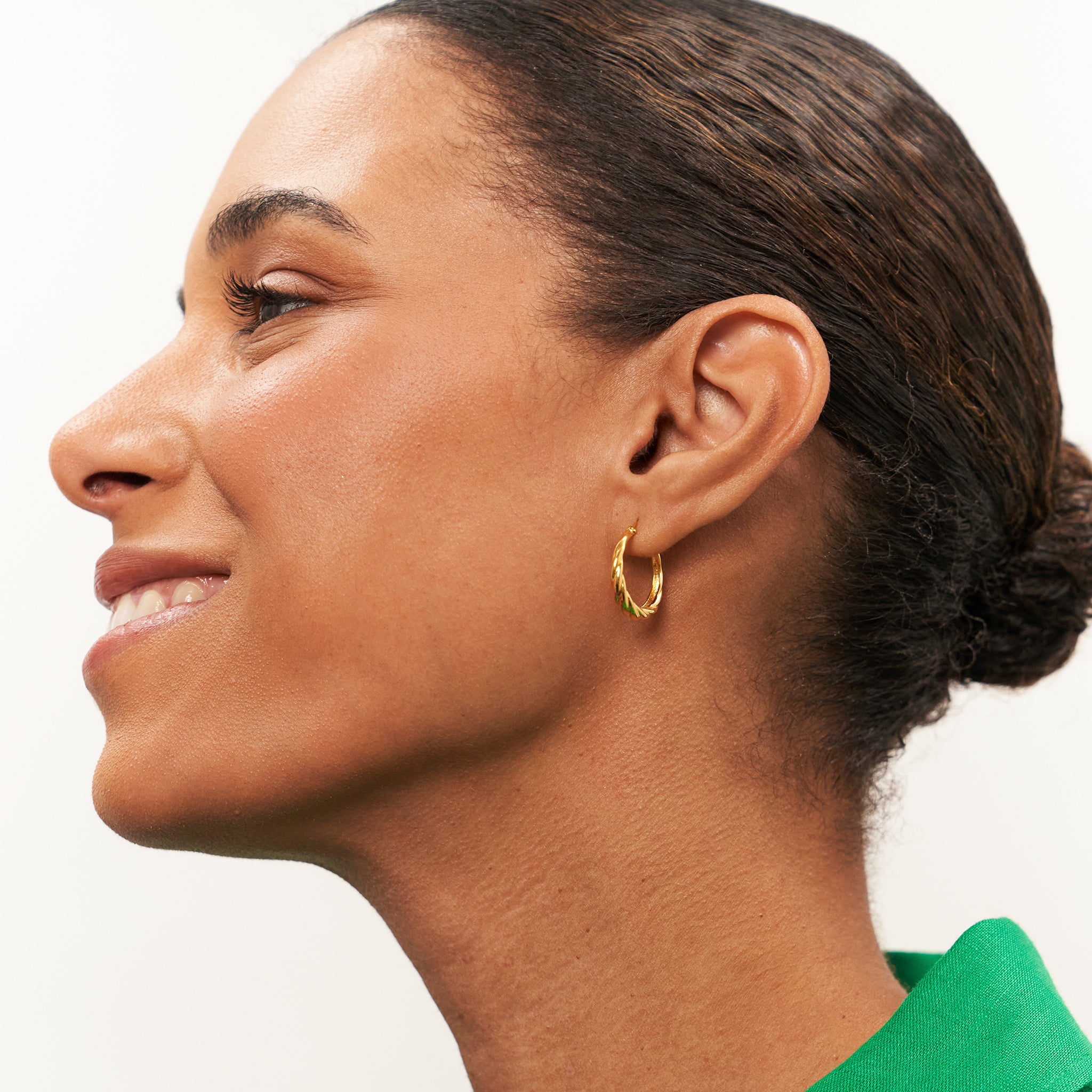 Nest Hoop Earrings | 14k Gold