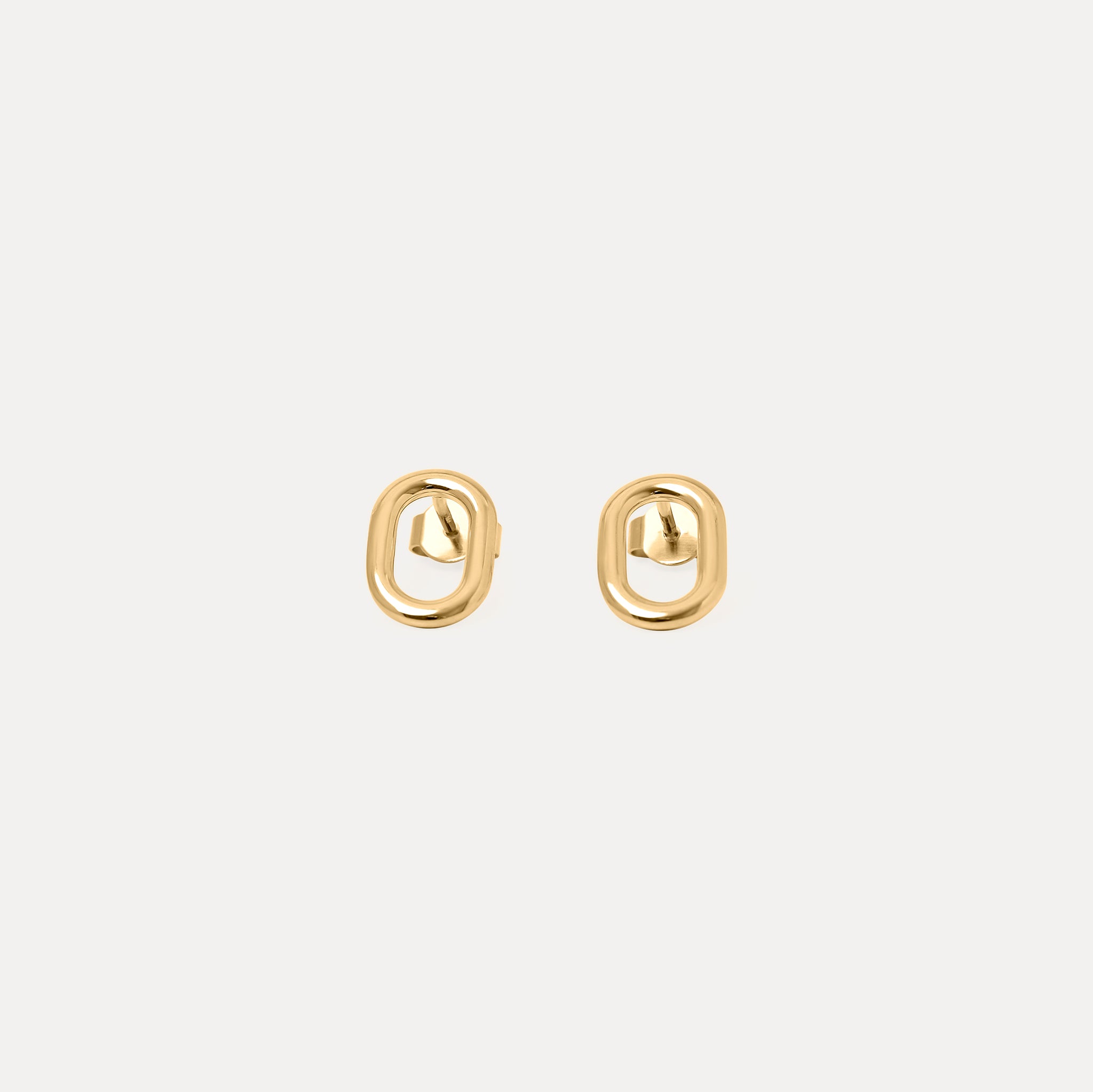 O Bold Stud Earrings | 14k Gold
