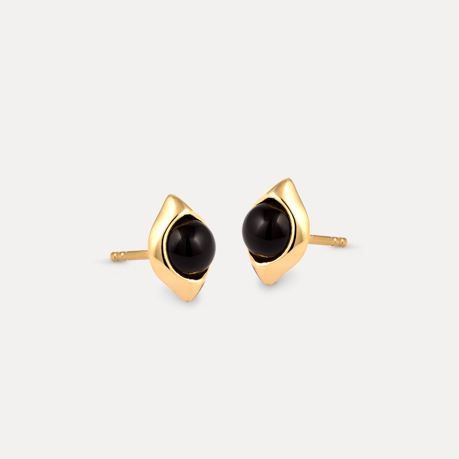 Onyx Eden Pea Stud Earrings