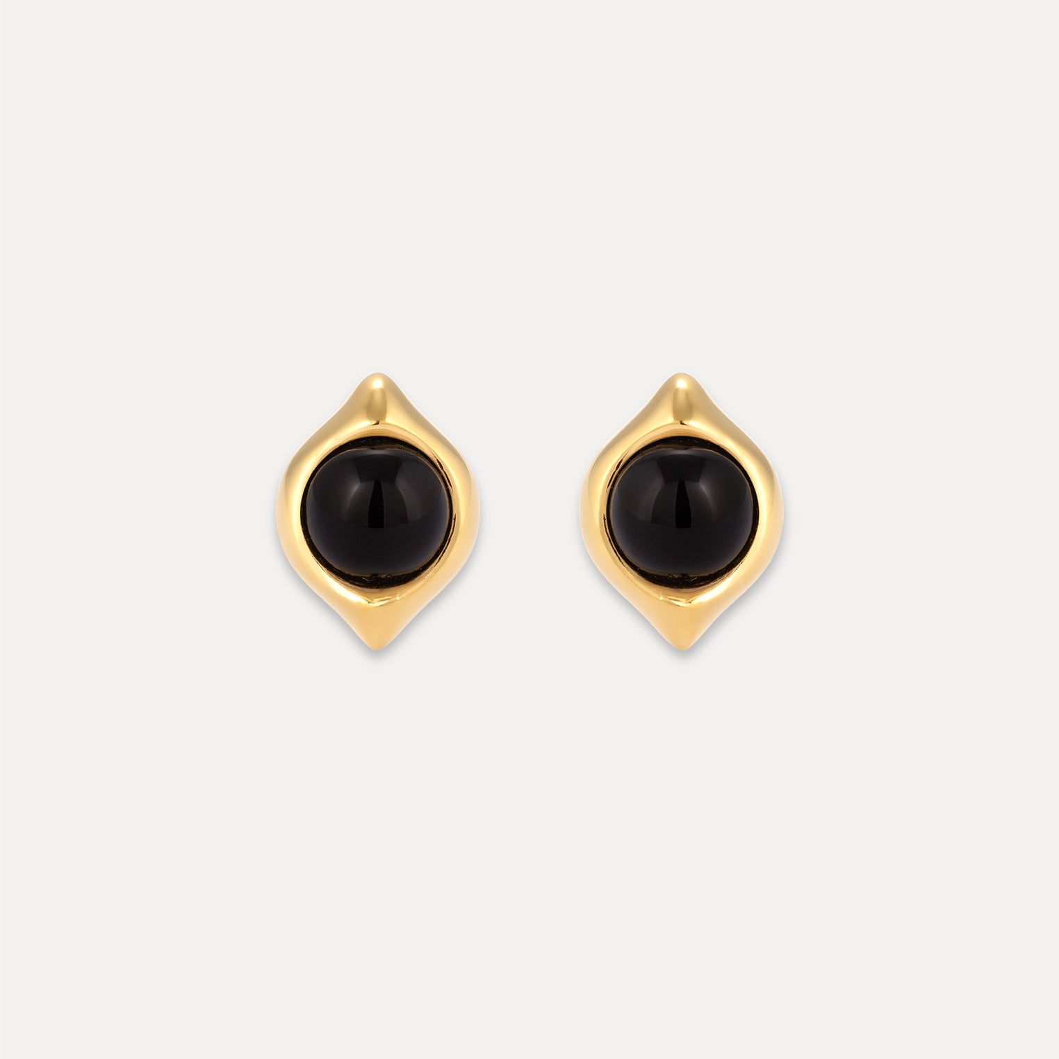 Onyx Eden Pea Stud Earrings
