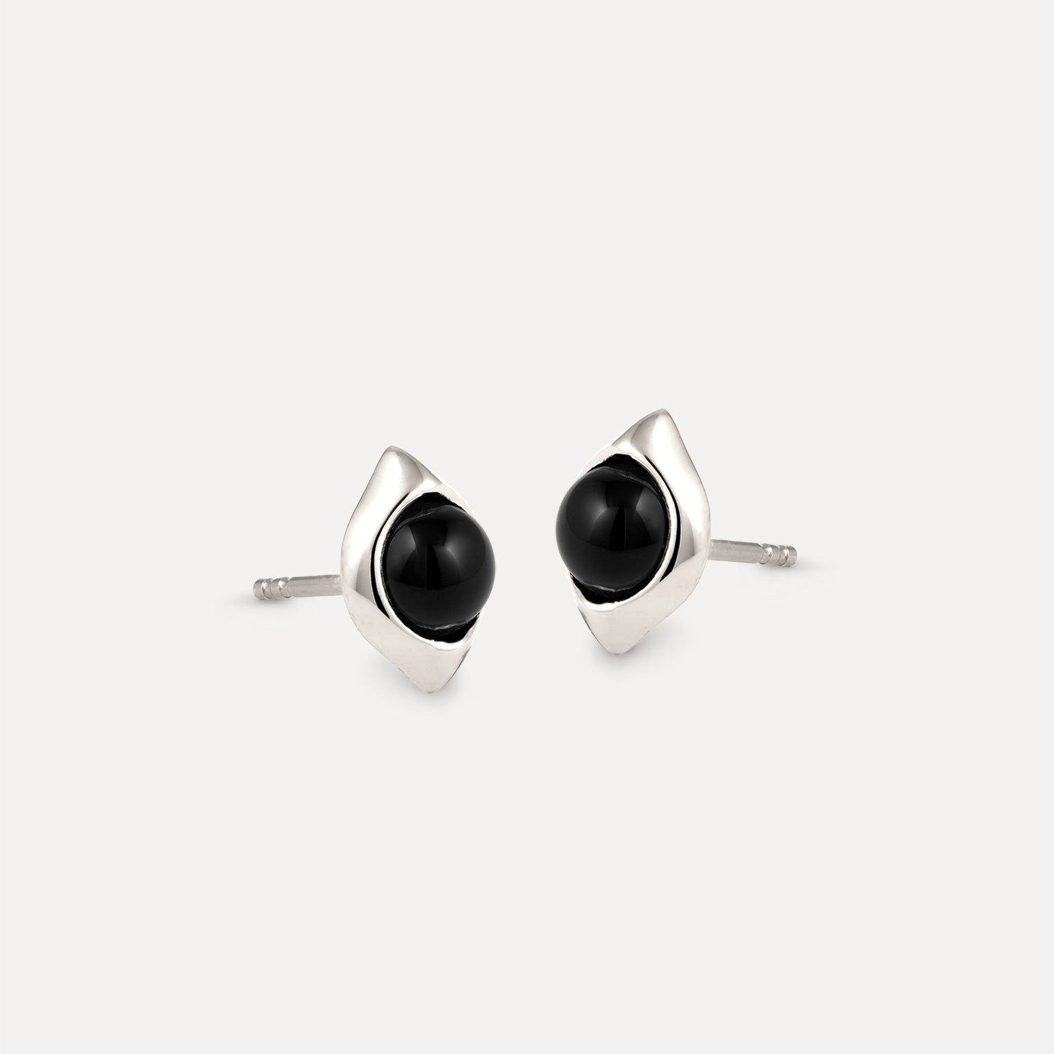 Onyx Eden Pea Stud Earrings