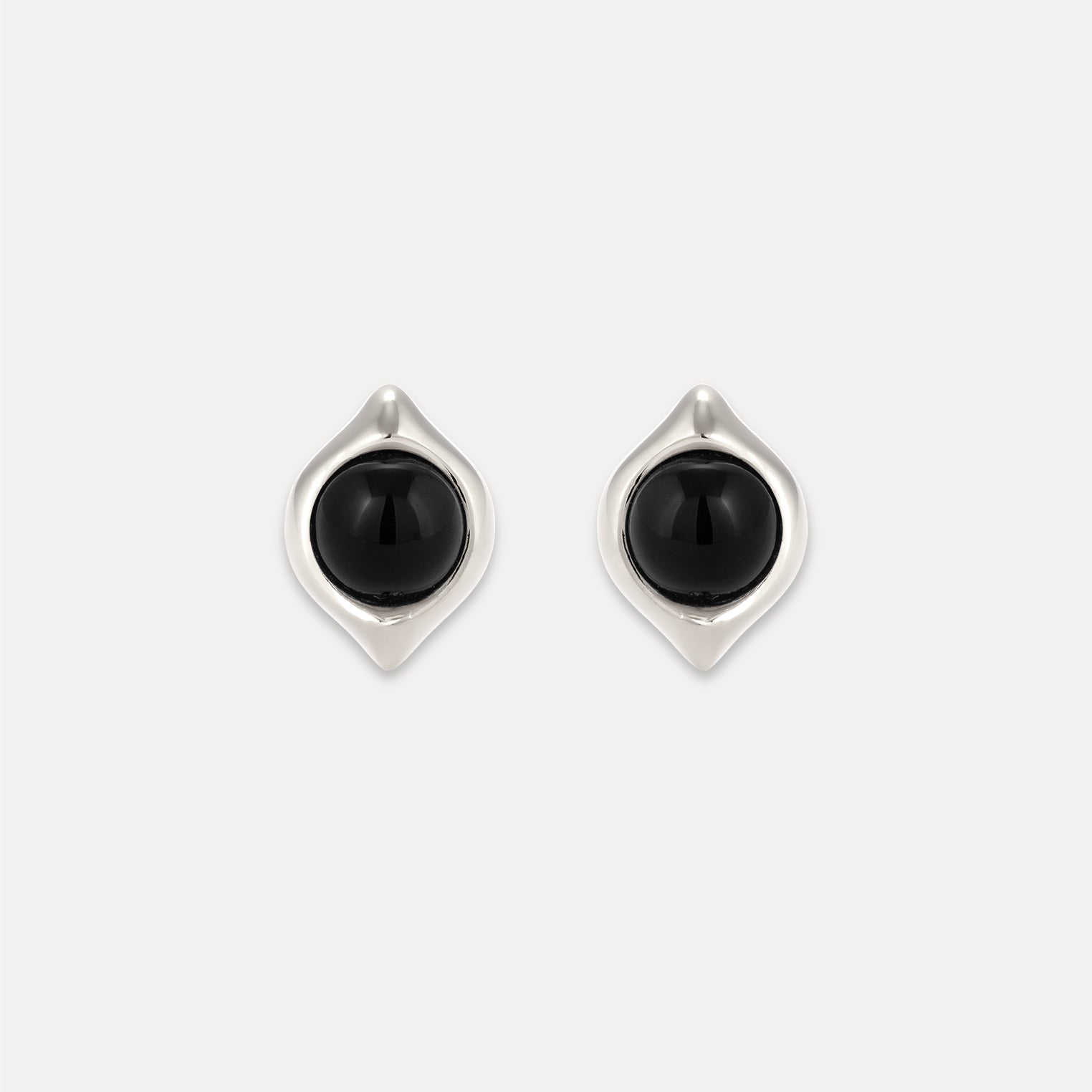 Onyx Eden Pea Stud Earrings