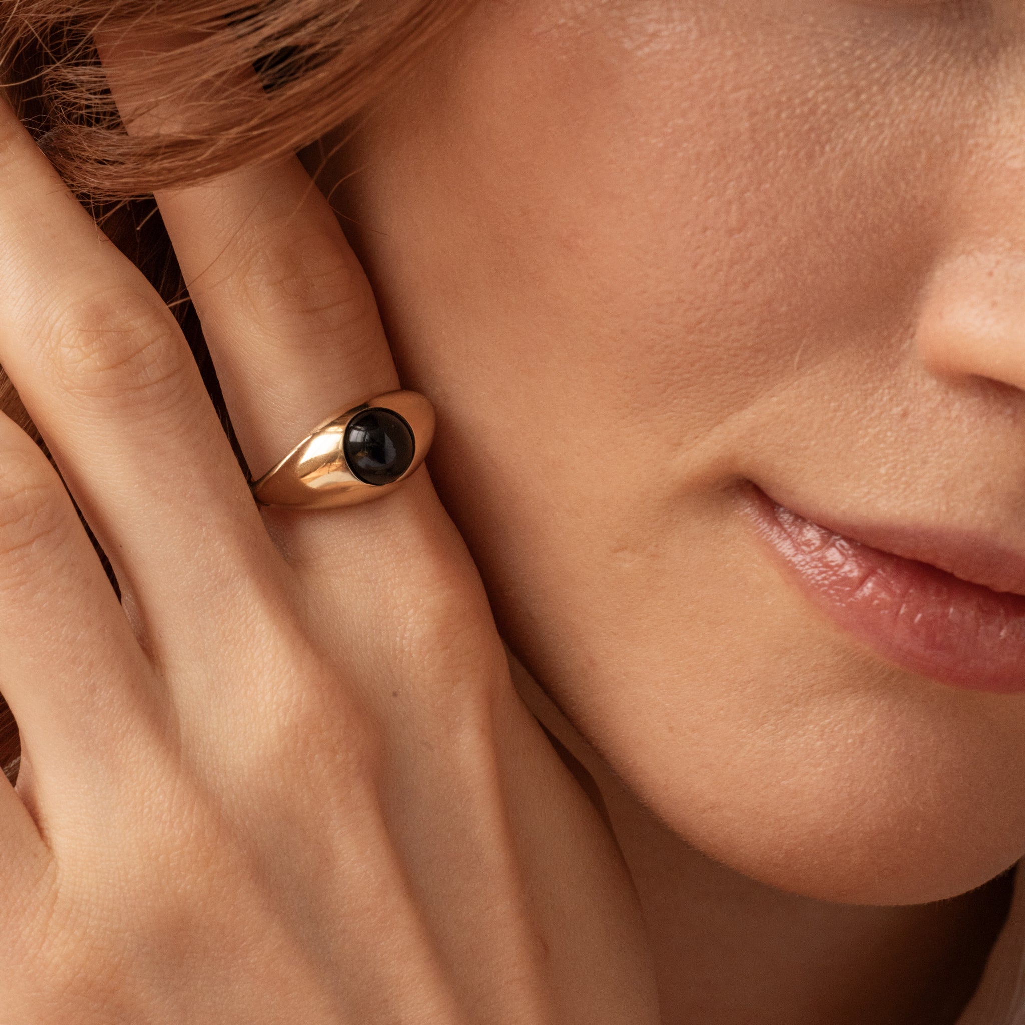 Onyx Eden Pea Ring