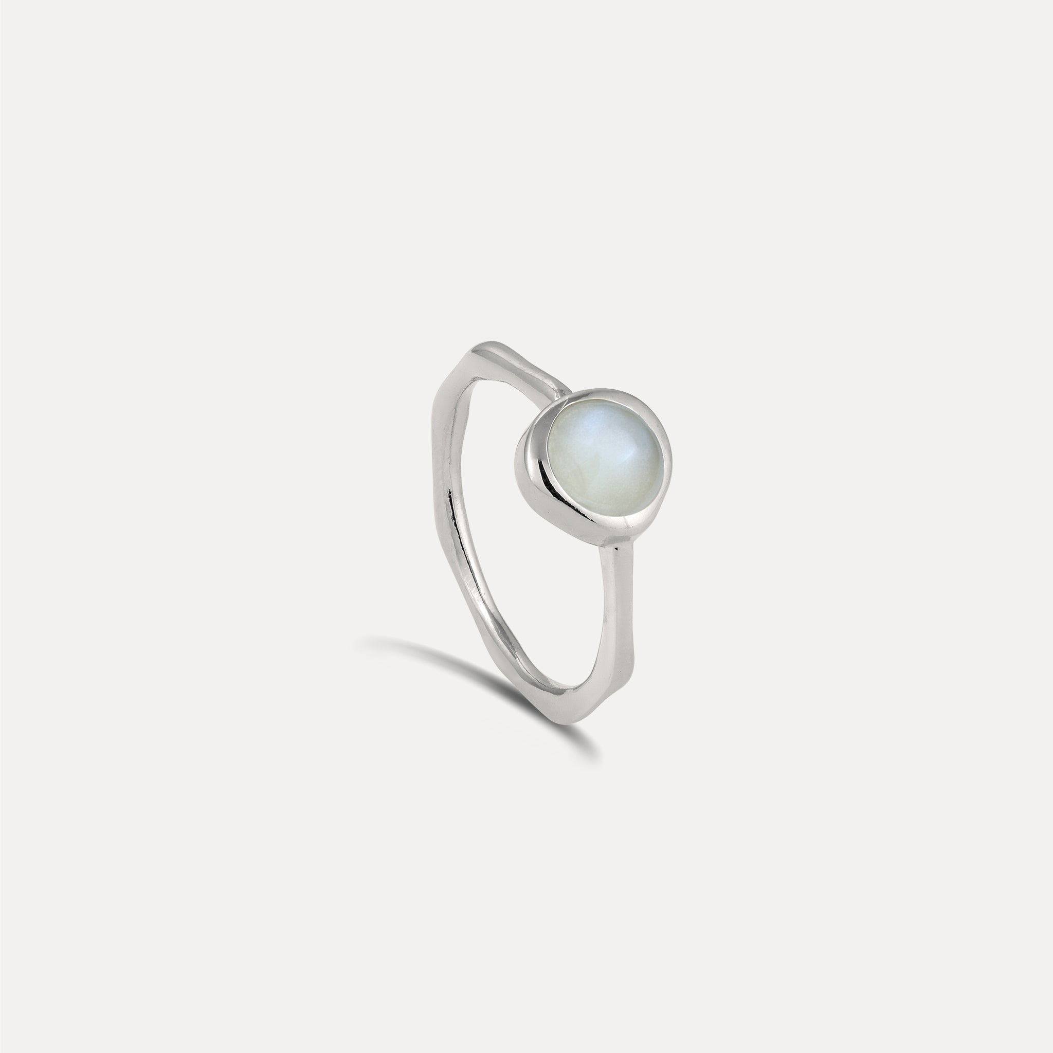 Zodiac Birthstone Ring 925 Silver - Glossy