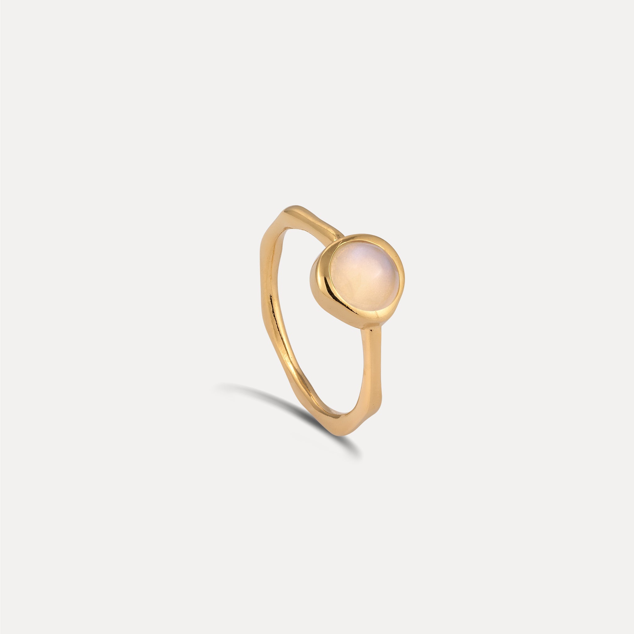 Zodiac Birthstone Ring 24k Gold Vermeil - Glossy