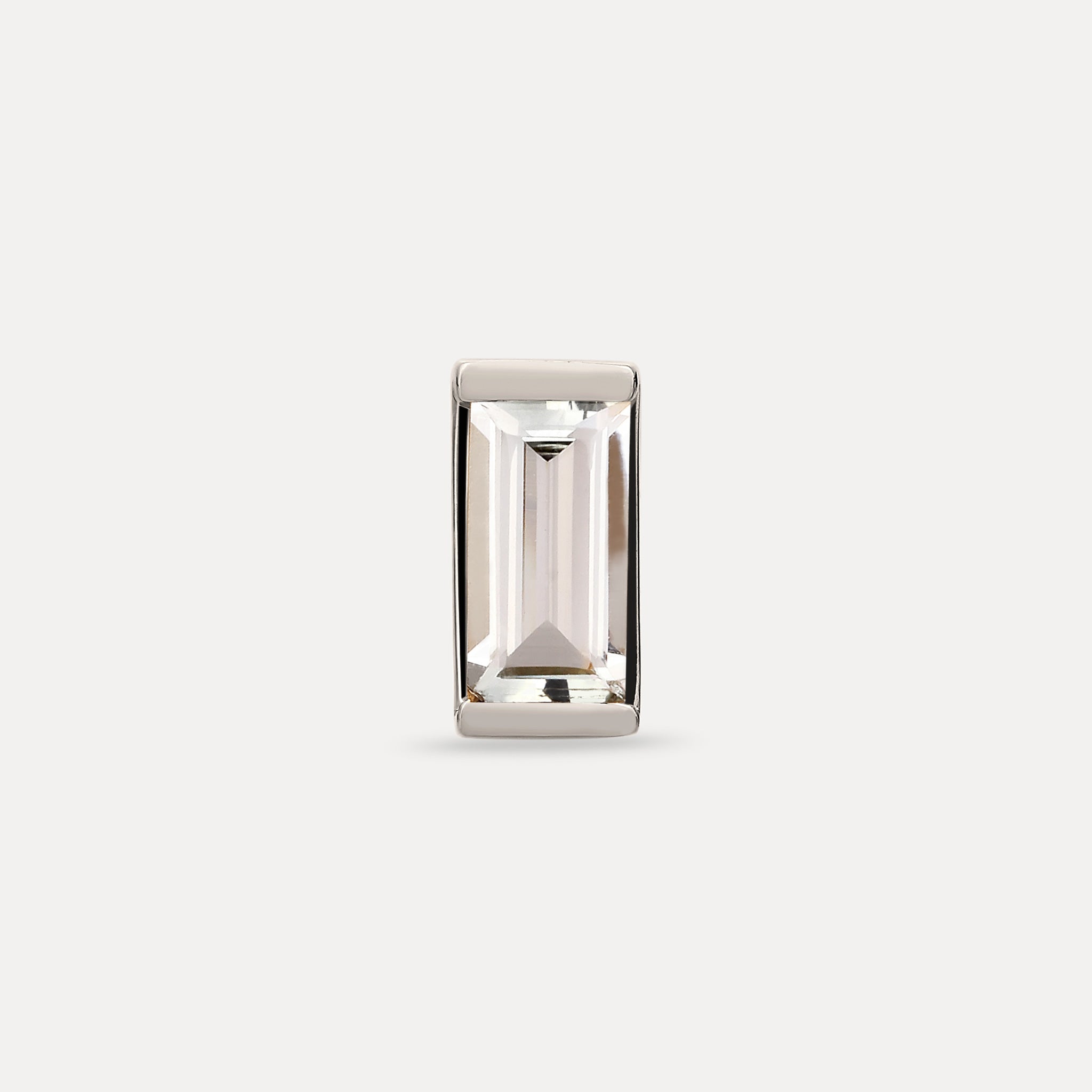 Beryl Balance Baguette Stud Earring - Single