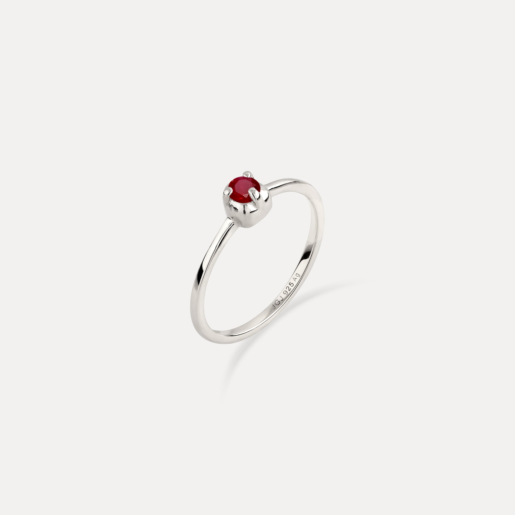 Mini Birthstone Ring 925 Silver