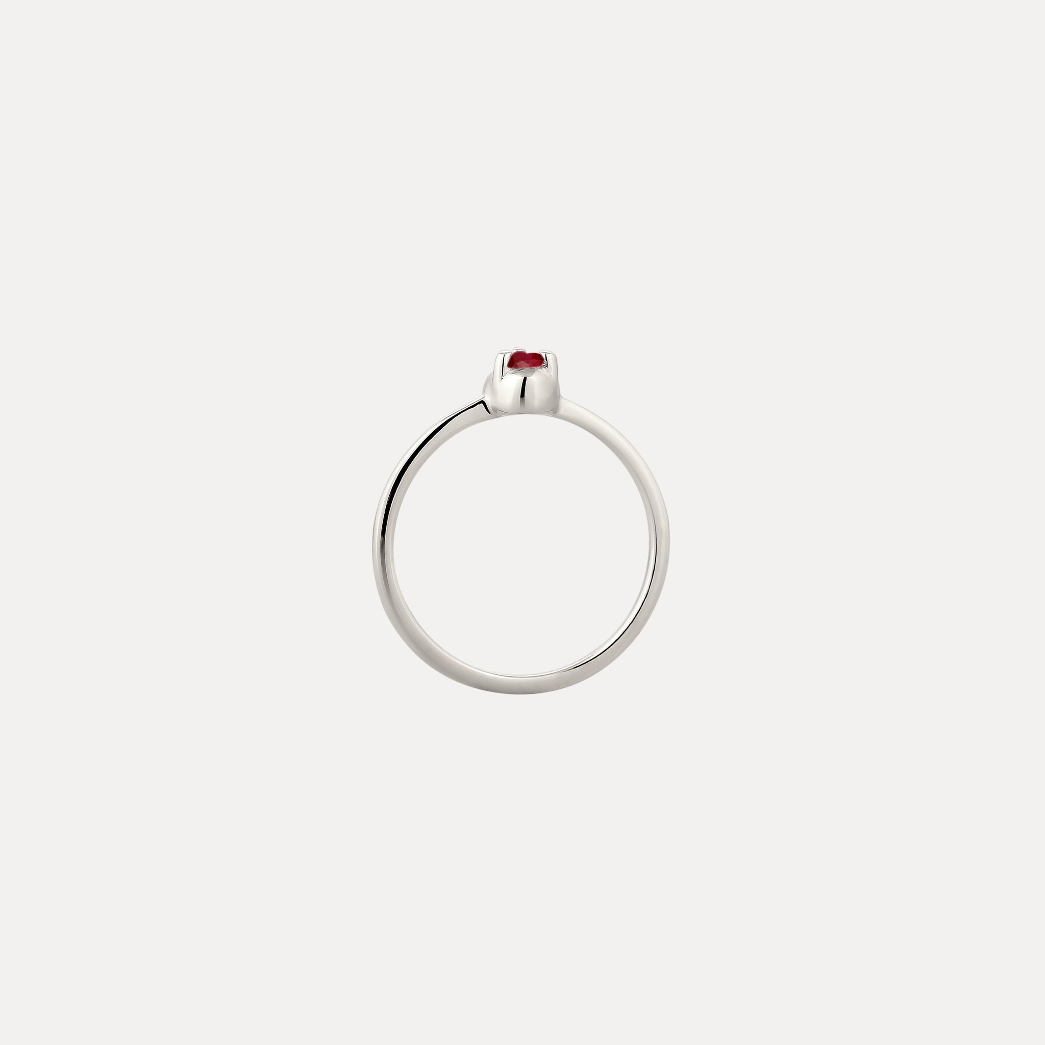 Mini Birthstone Ring 925 Silver