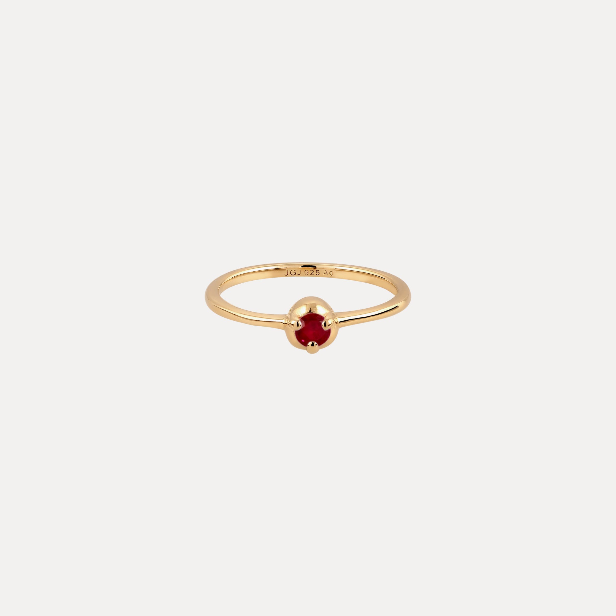Mini Birthstone Ring 24k Gold Vermeil