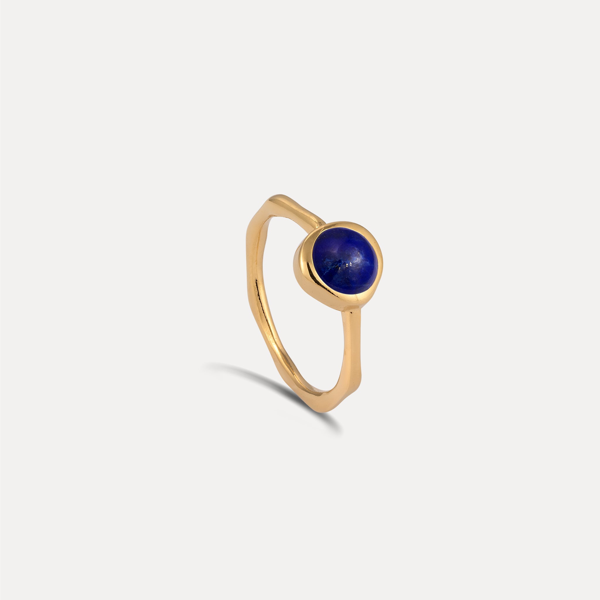 Zodiac Birthstone Ring 24k Gold Vermeil - Glossy