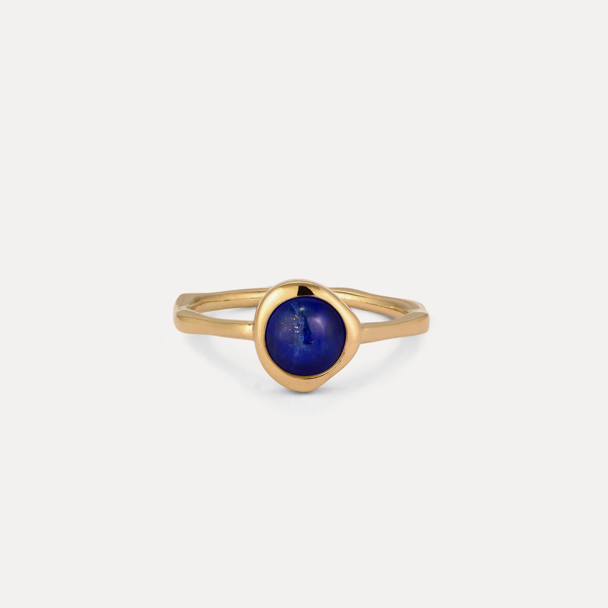 Zodiac Birthstone Ring 24k Gold Vermeil - Glossy