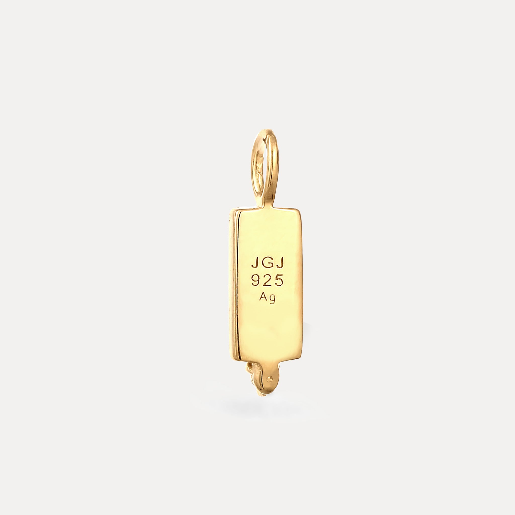 Saphir Engravable Brick Tag Anhänger
