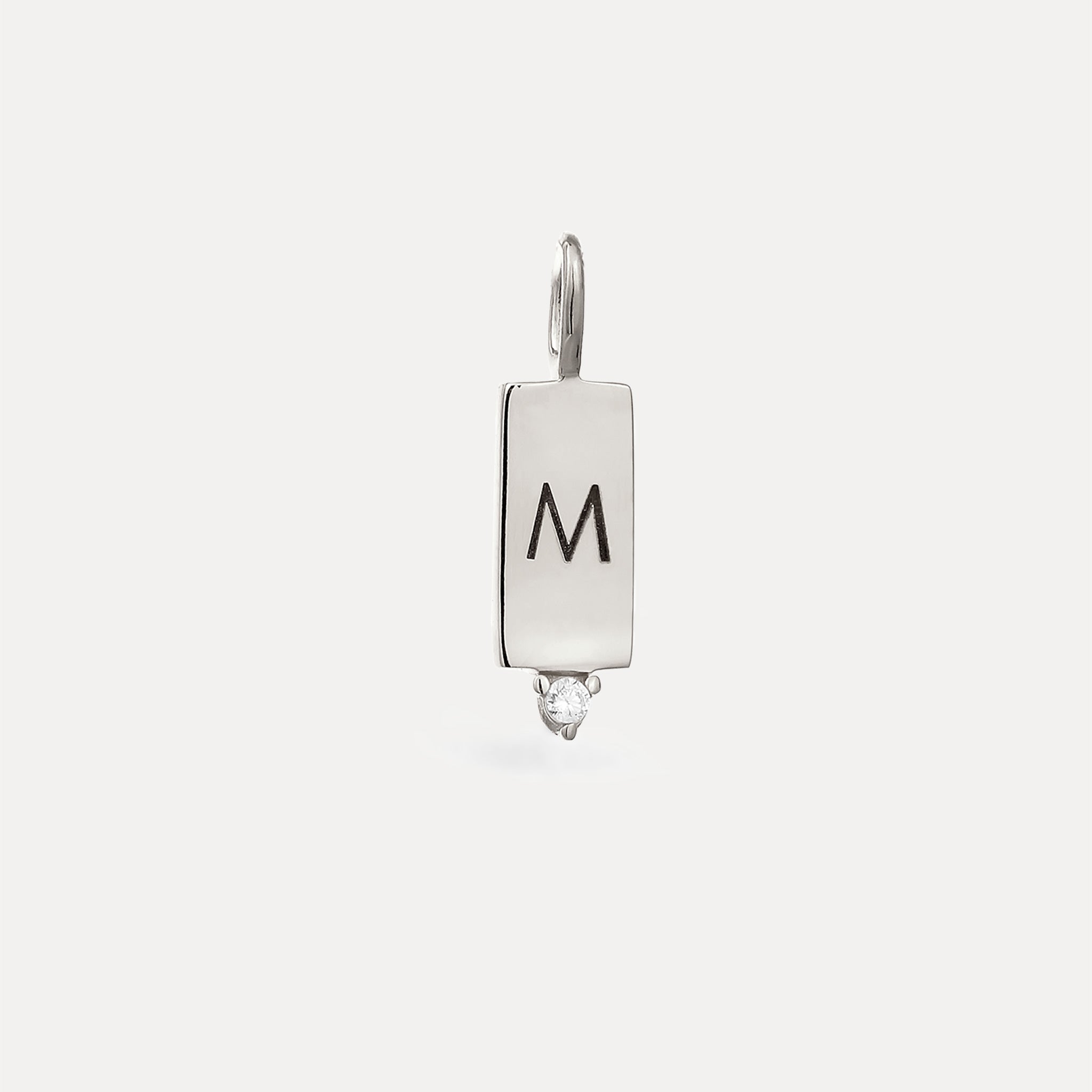 Saphir Engravable Brick Tag Anhänger
