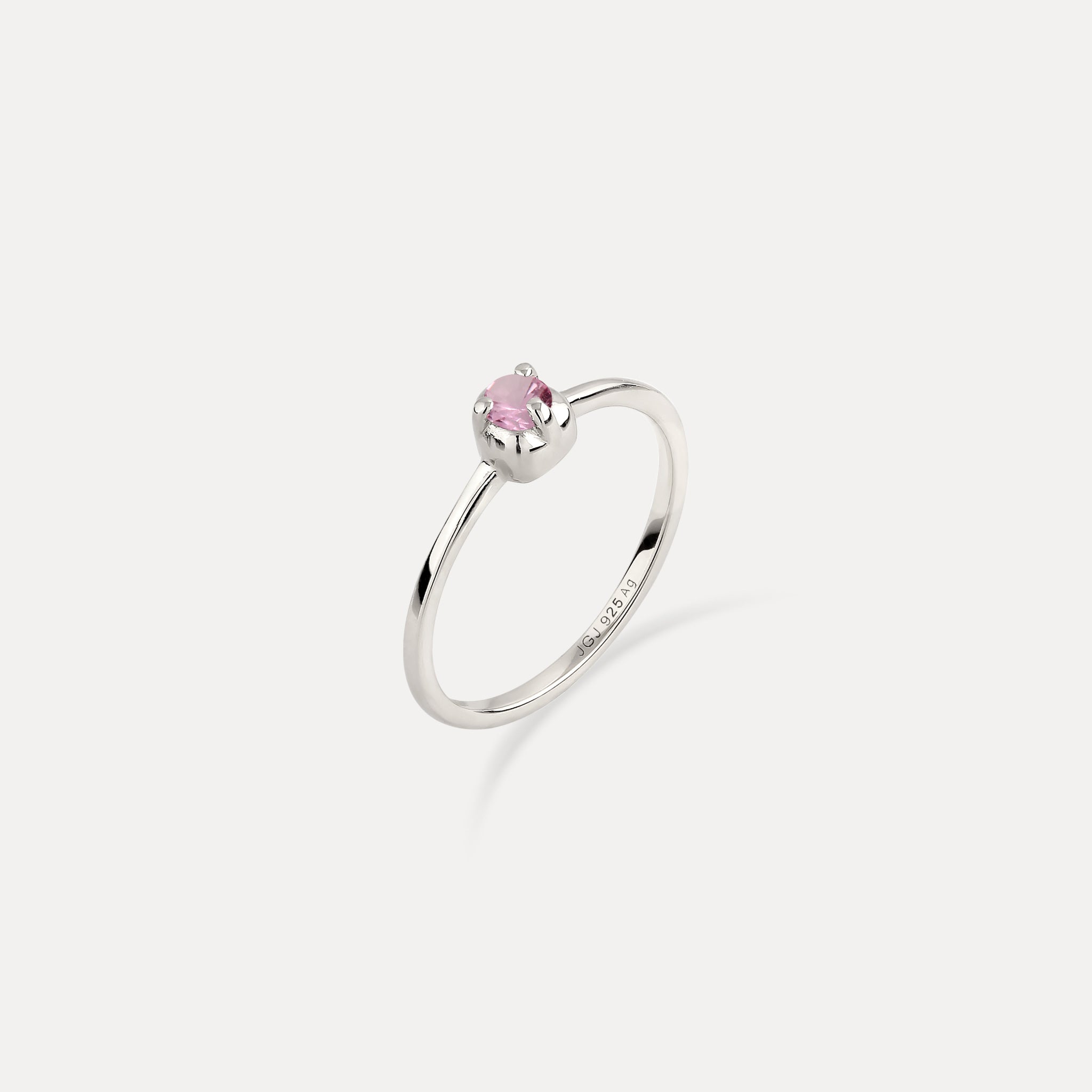 Mini Birthstone Ring 925 Silver