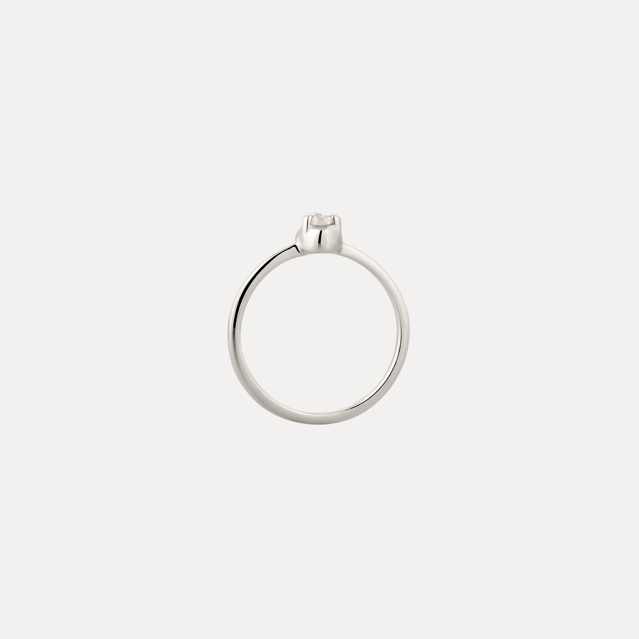 Mini Birthstone Ring 925 Silver
