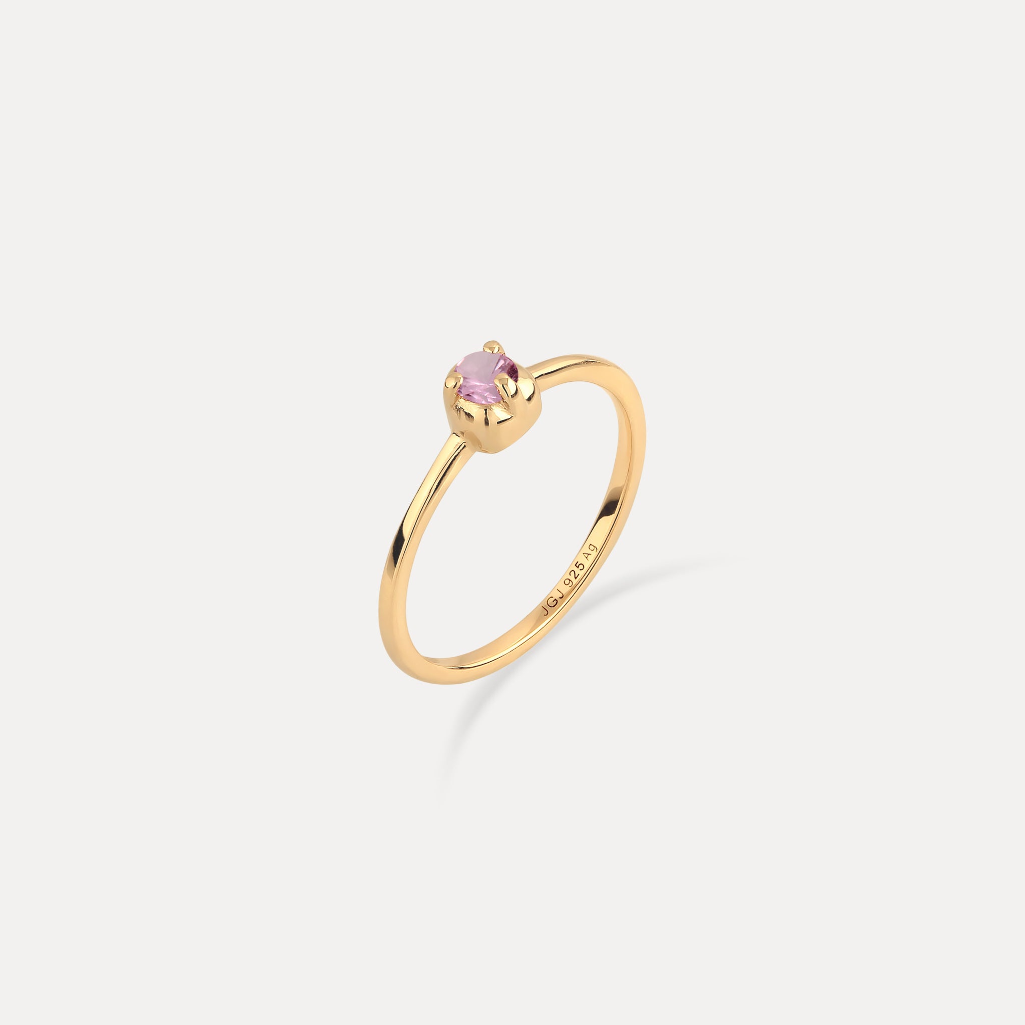 Mini Birthstone Ring 24k Gold Vermeil