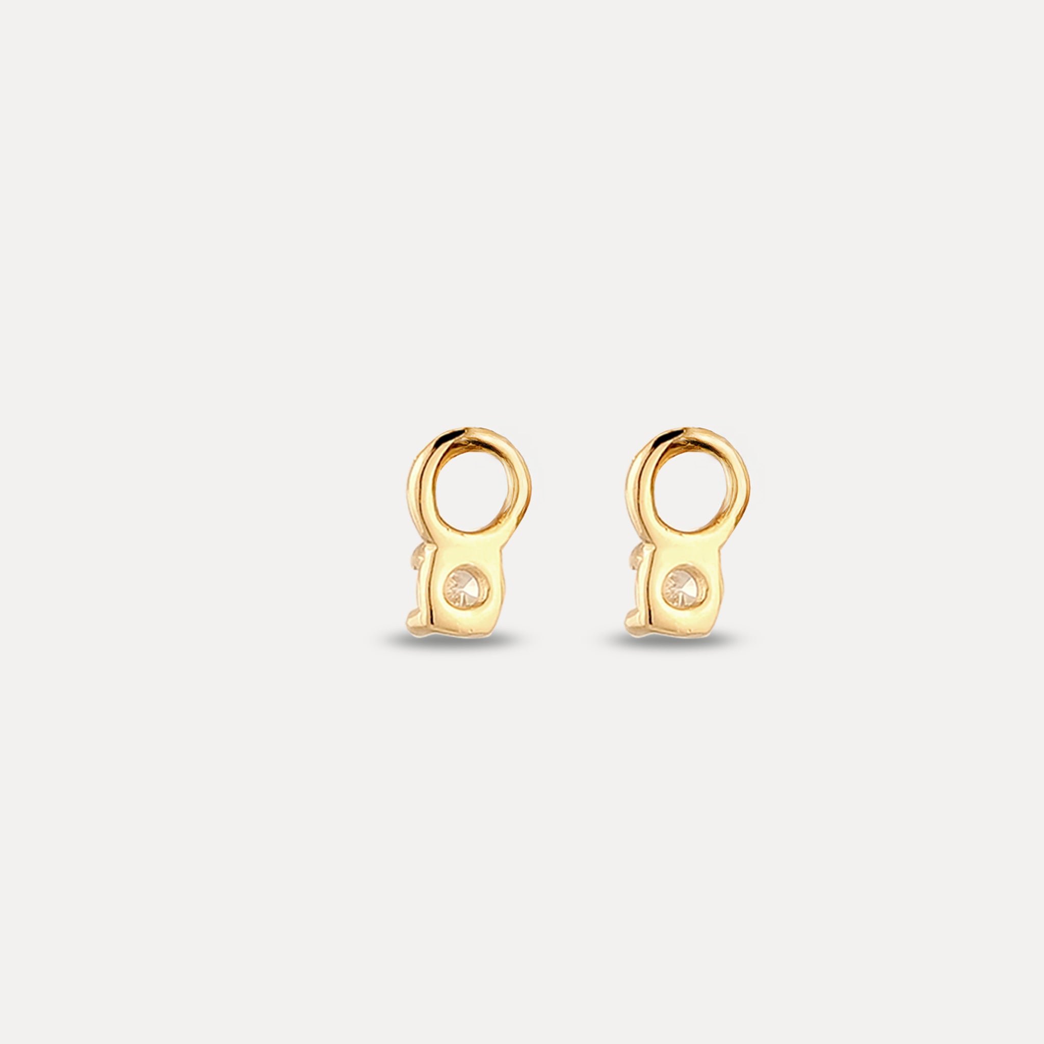 Sapphire Triple Shape Huggie Earrings