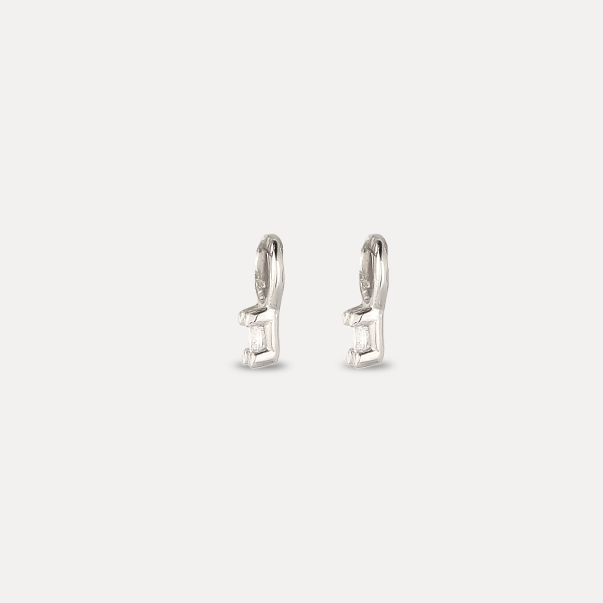 Sapphire Triple Shape Huggie Earrings