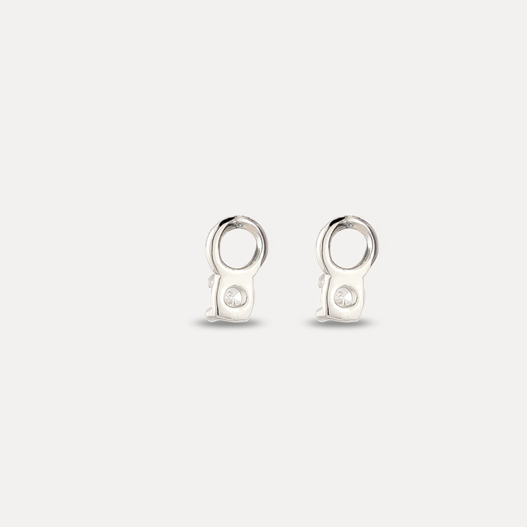 Sapphire Triple Shape Huggie Earrings