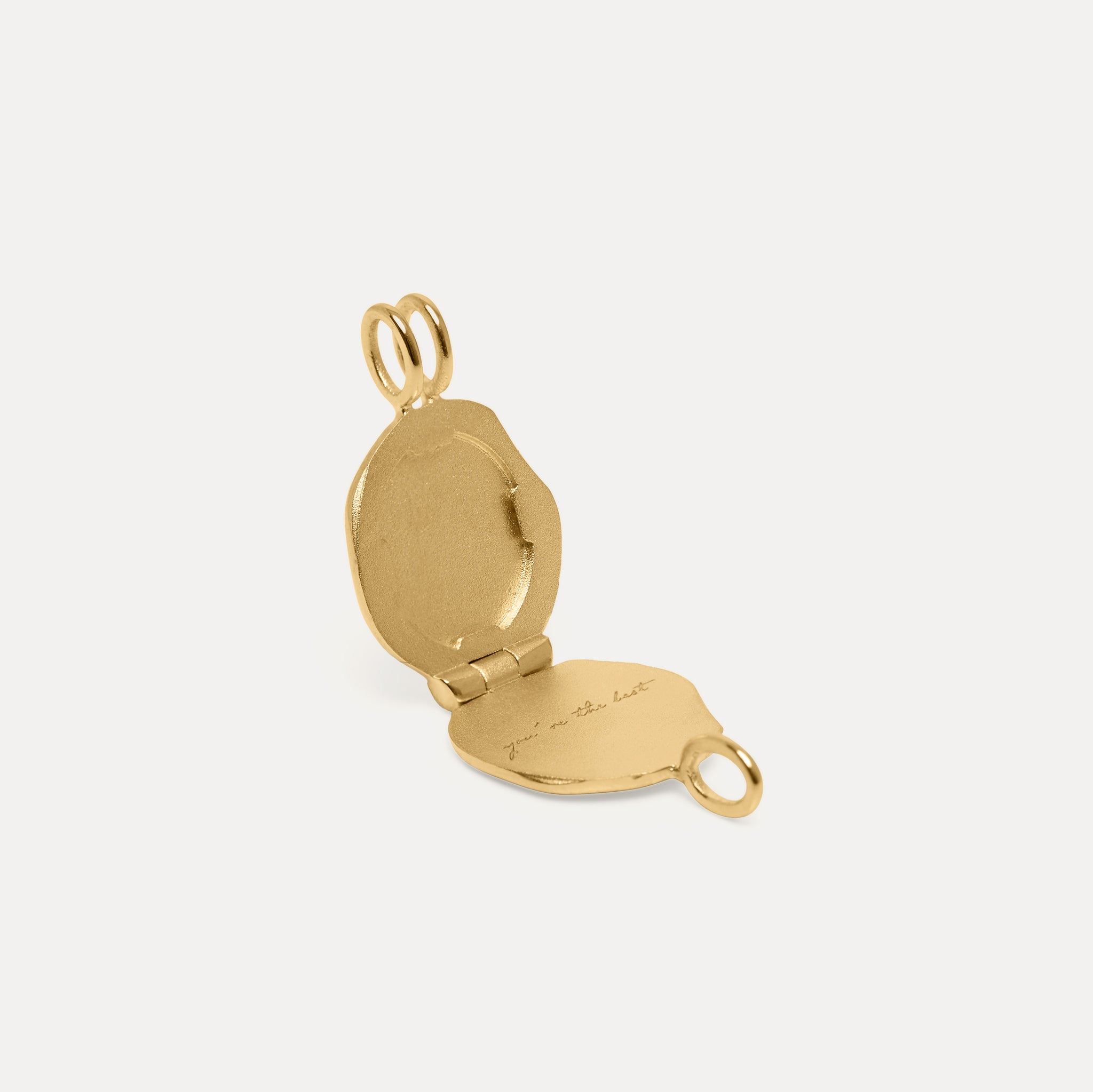 Nouveau Flower Seal Locket Pendant