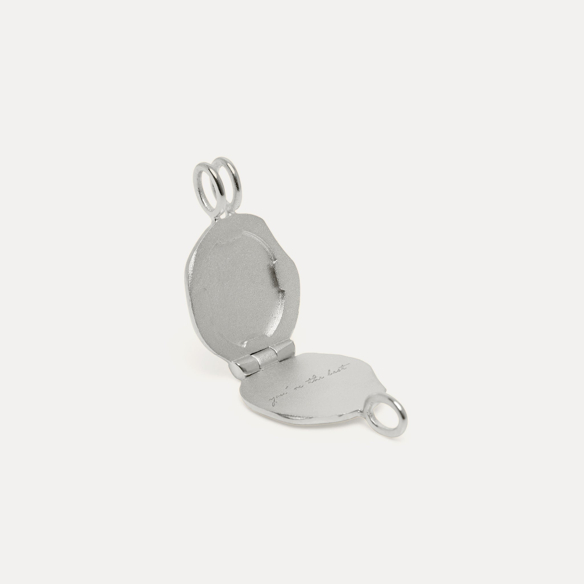 Floral Seal Locket Necklace