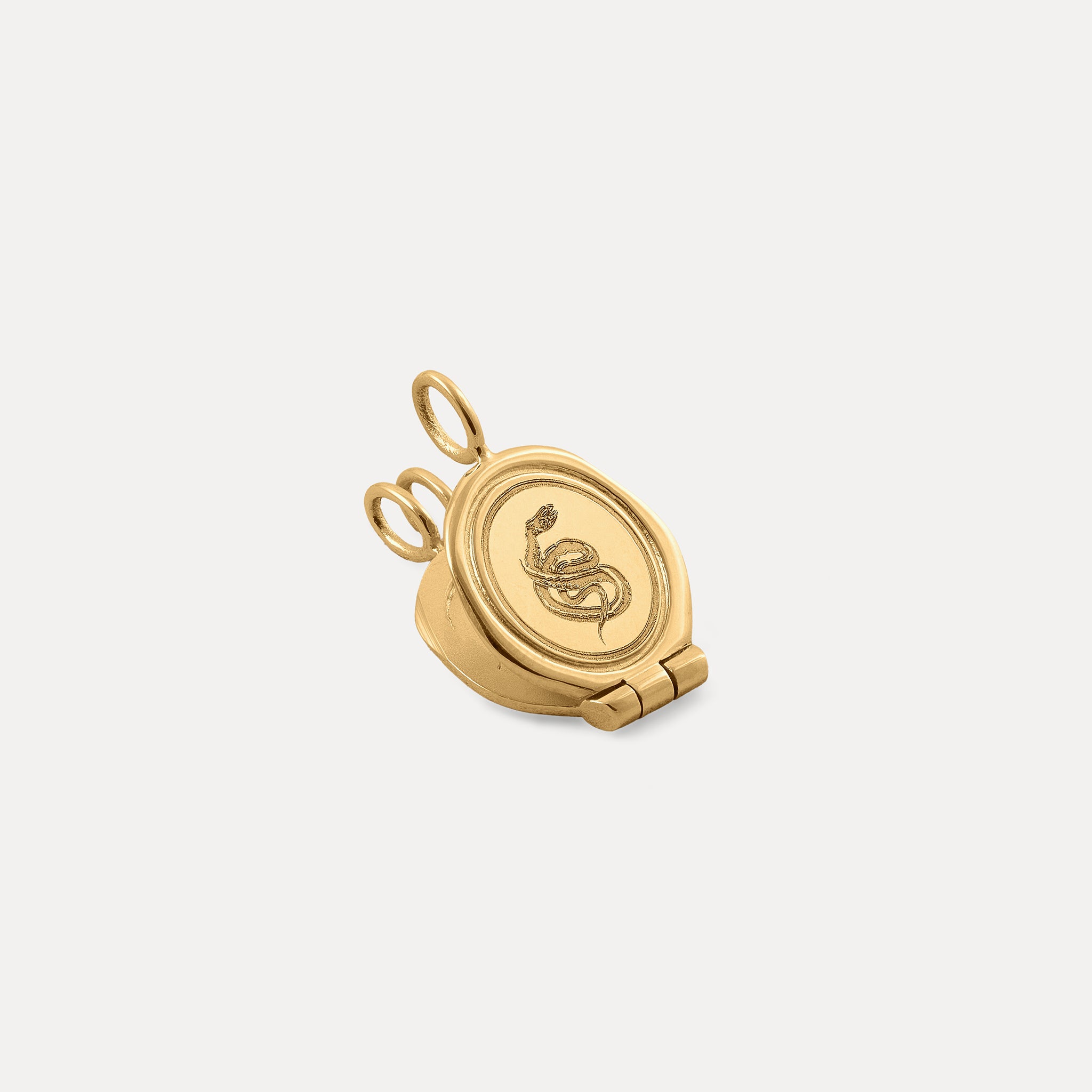 Snake Seal Locket Pendant