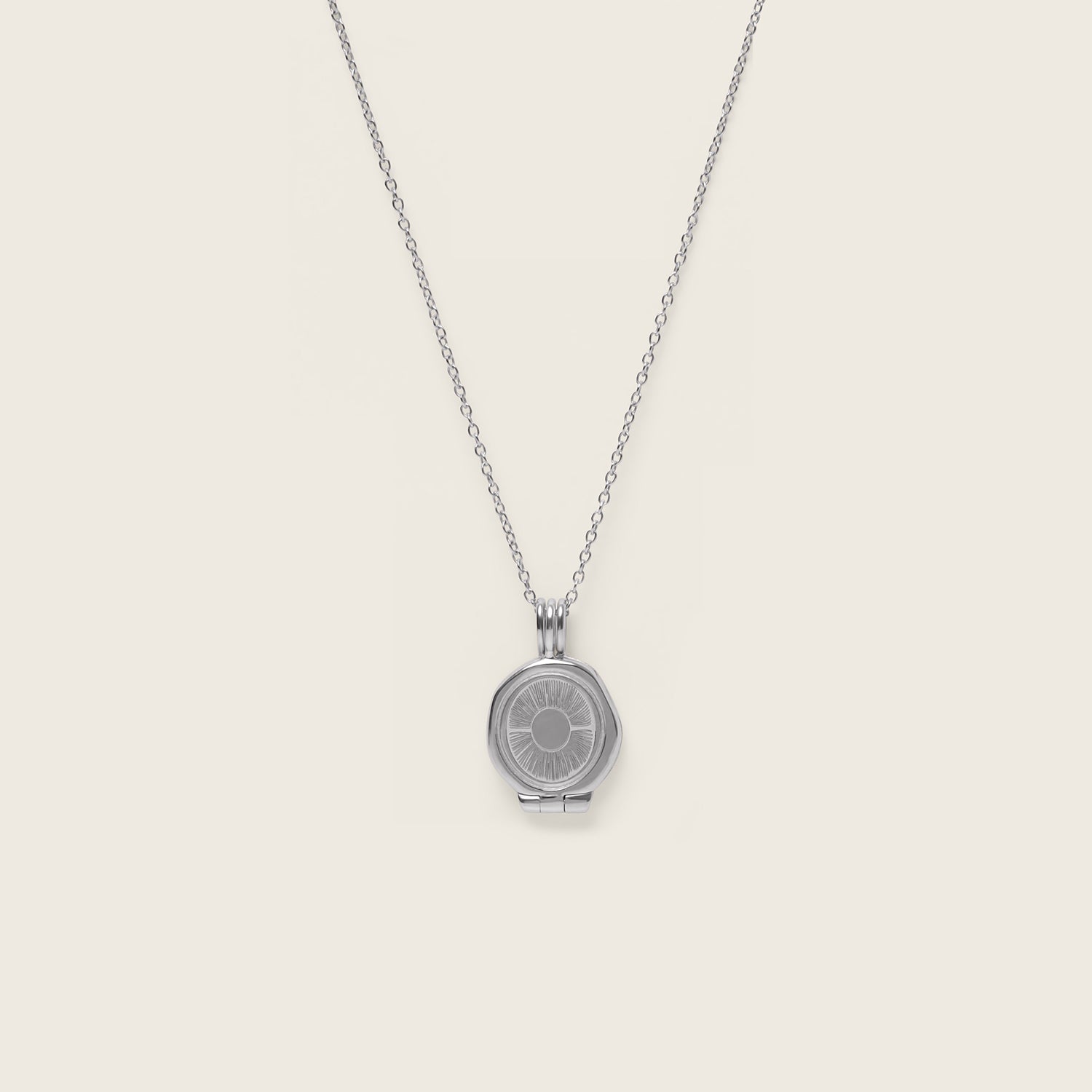 Sun Seal Locket Necklace