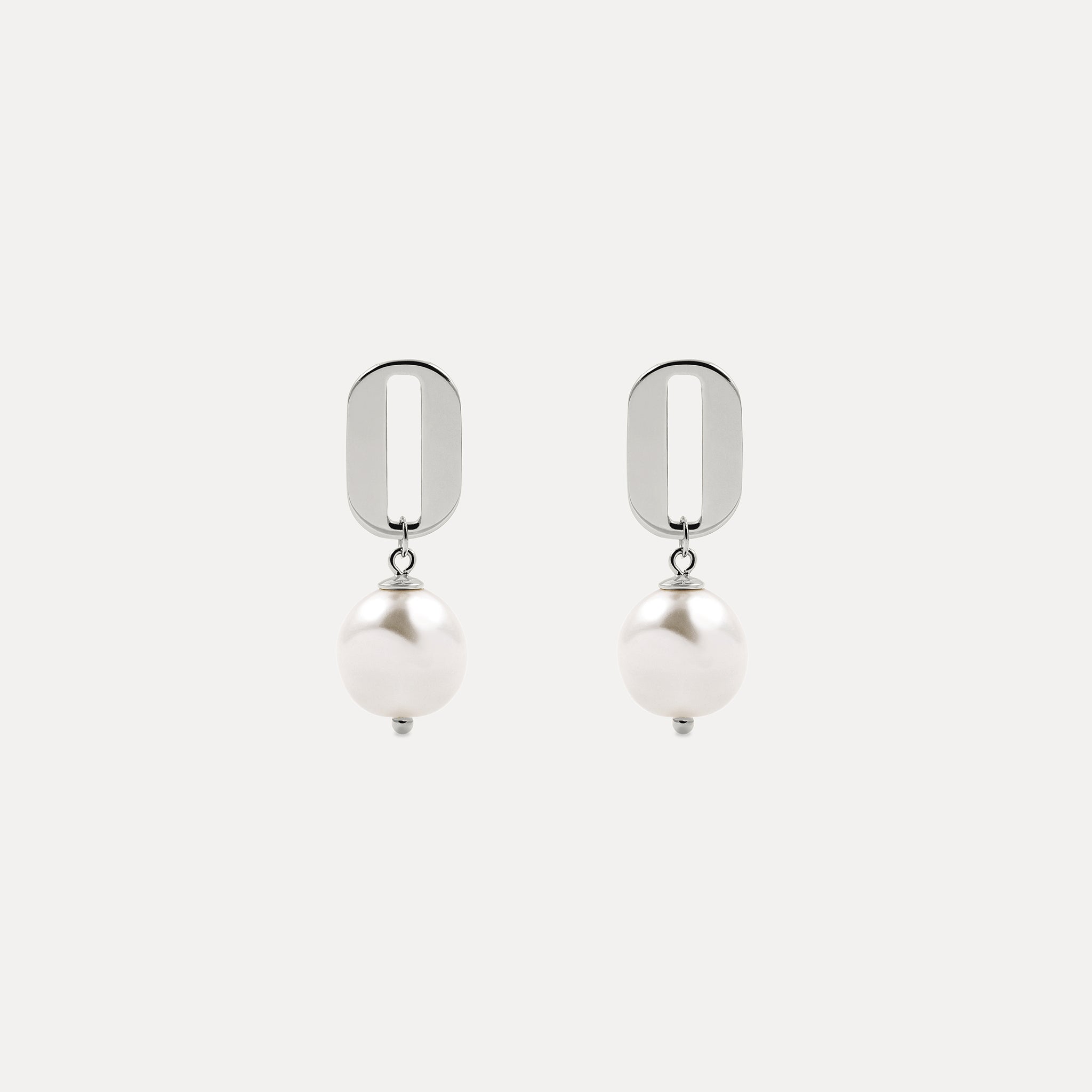 Pearl Baroque O Drop Earrings