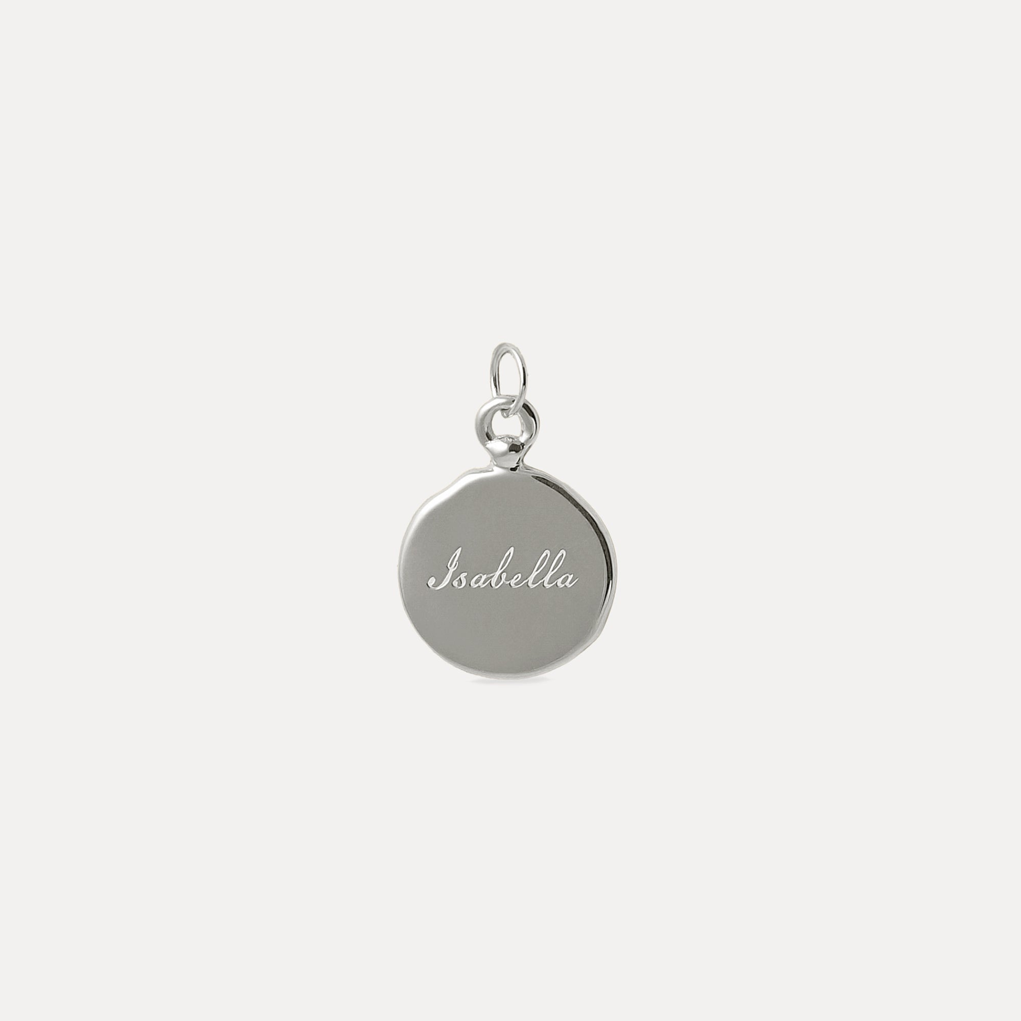 Engravable Fluid Medallion Pendant - Glossy