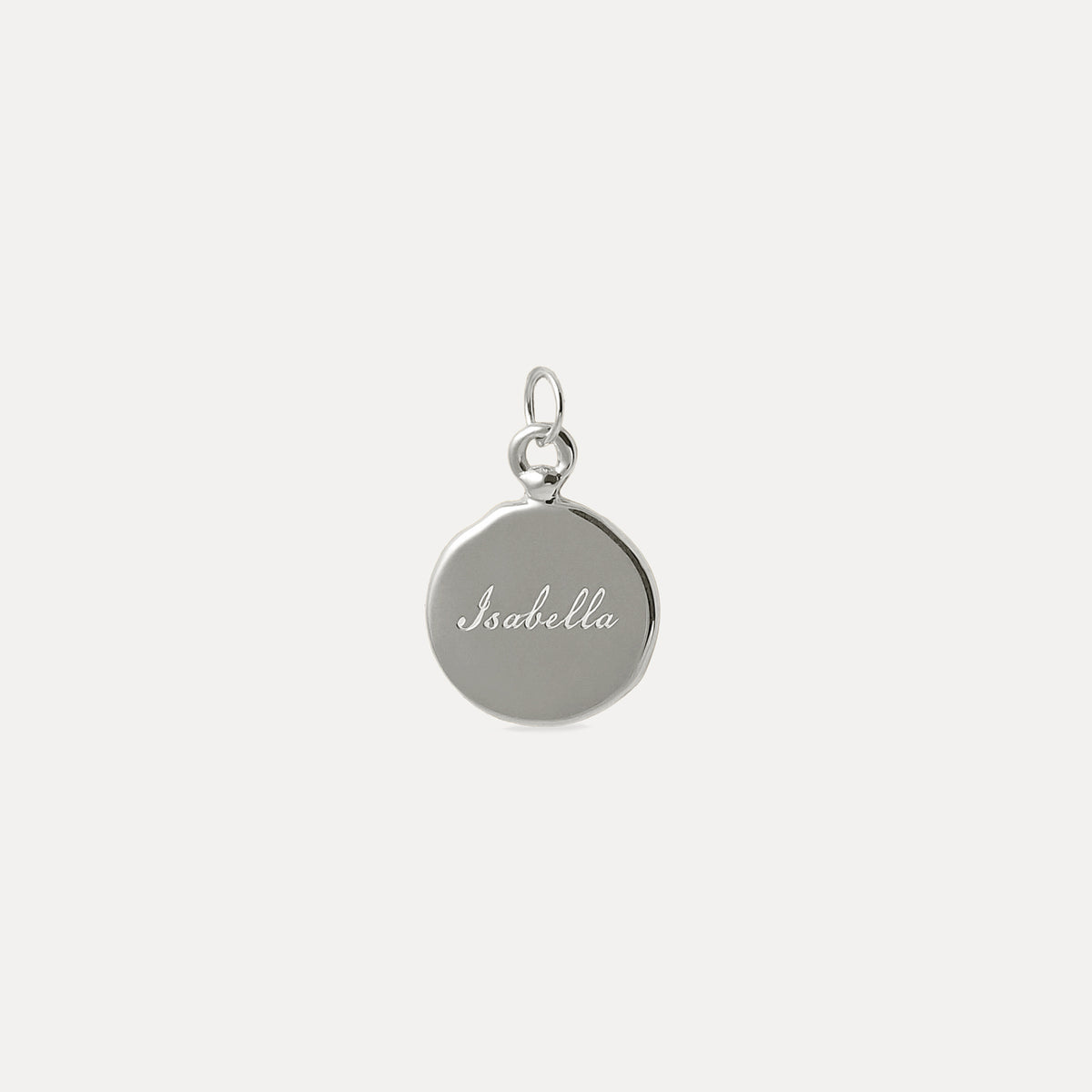 Engravable Fluid Medallion Necklace - Glossy