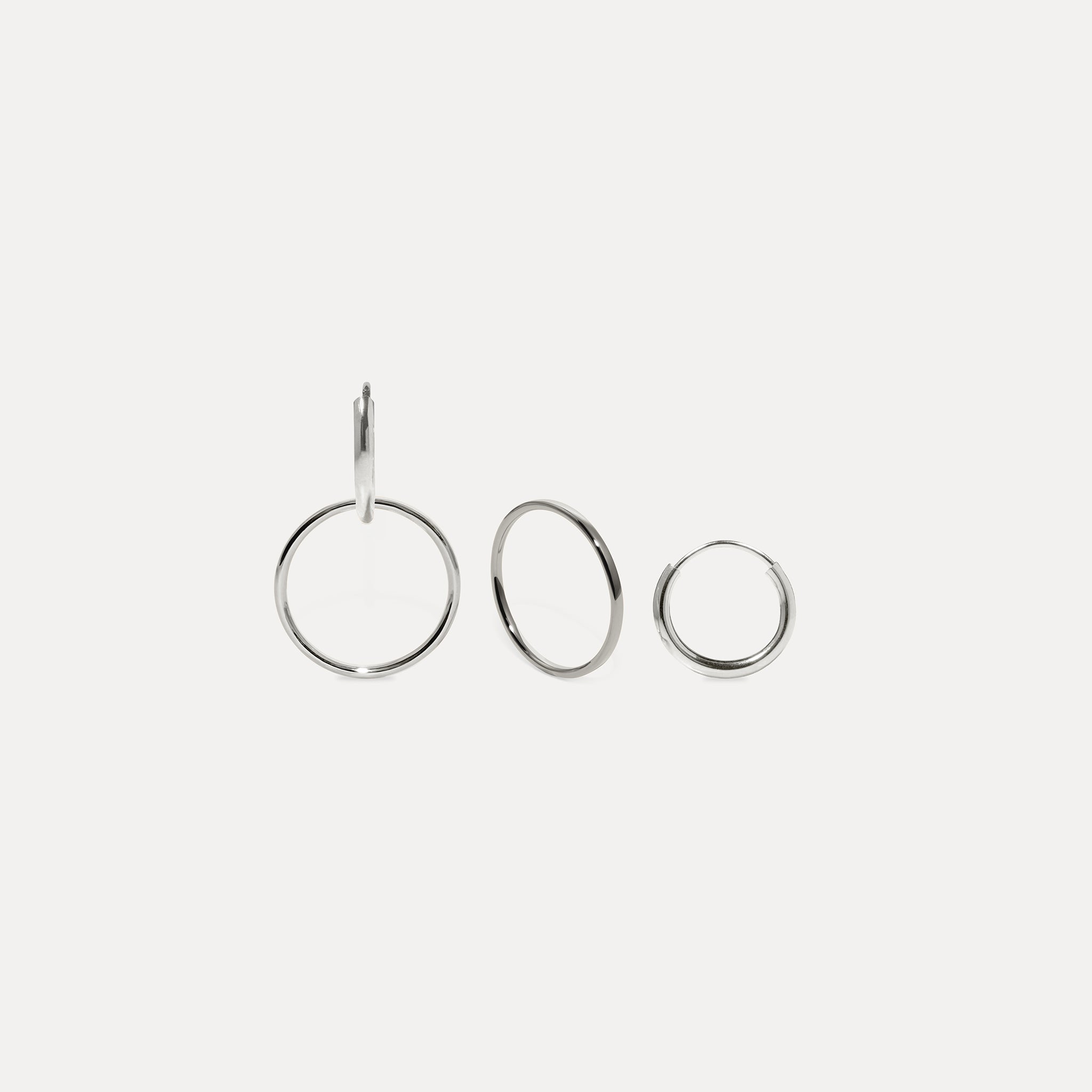 Basic Double Hoop Earrings