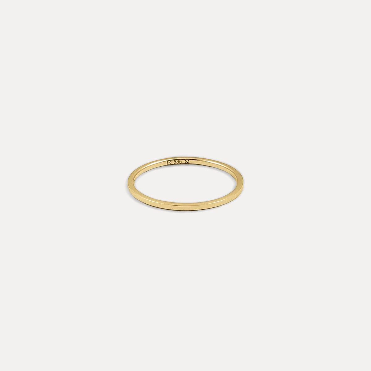 Simple Square Fair Band | 14k Gold