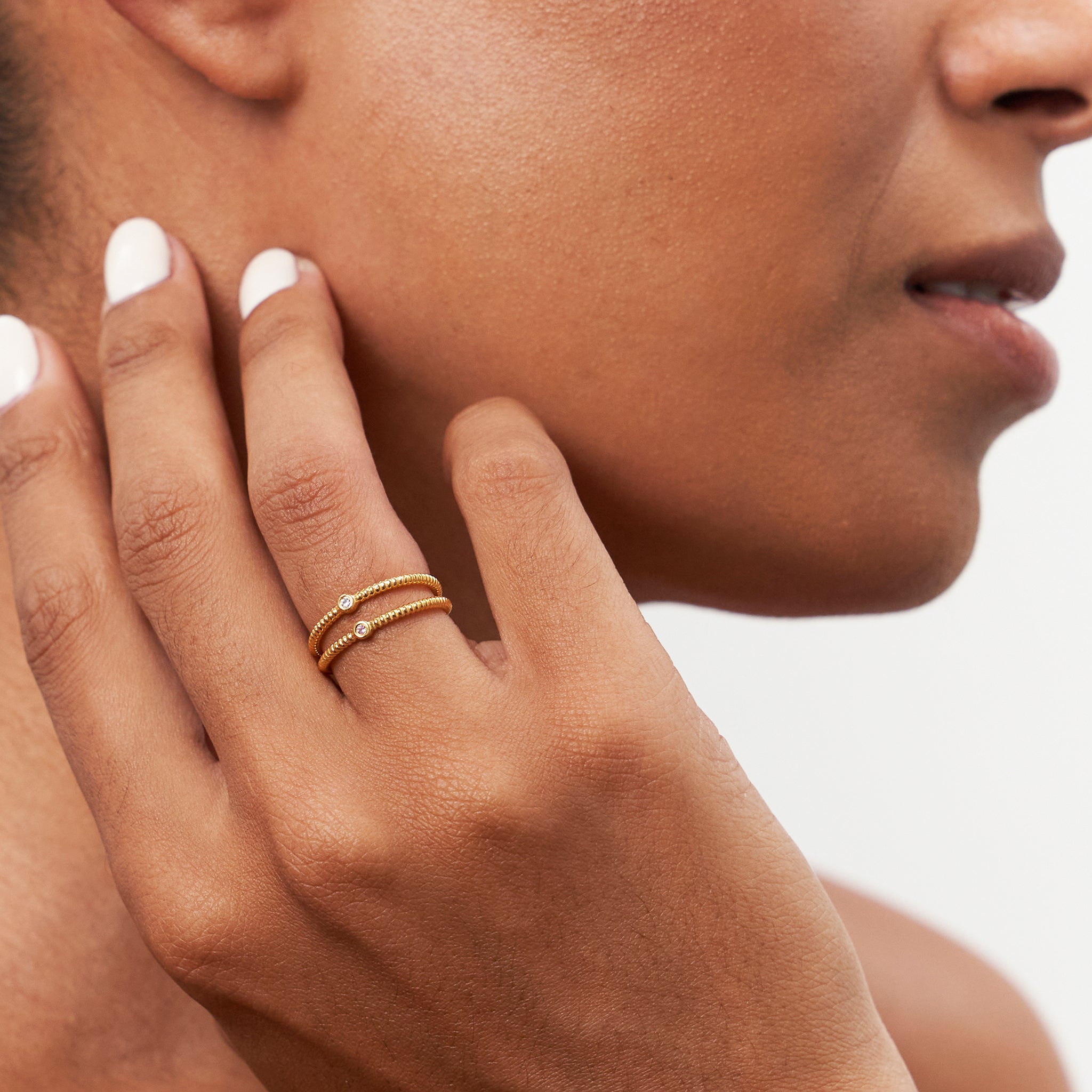 Pink Tourmaline Snake Tail Solitaire Ring | 14k Gold